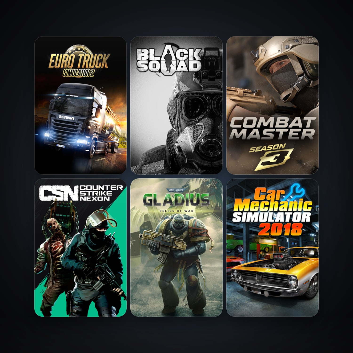 Free CS2 (No Prime) + Euro Truck Simulator 2, 21 games, clean — HabibiAccounts