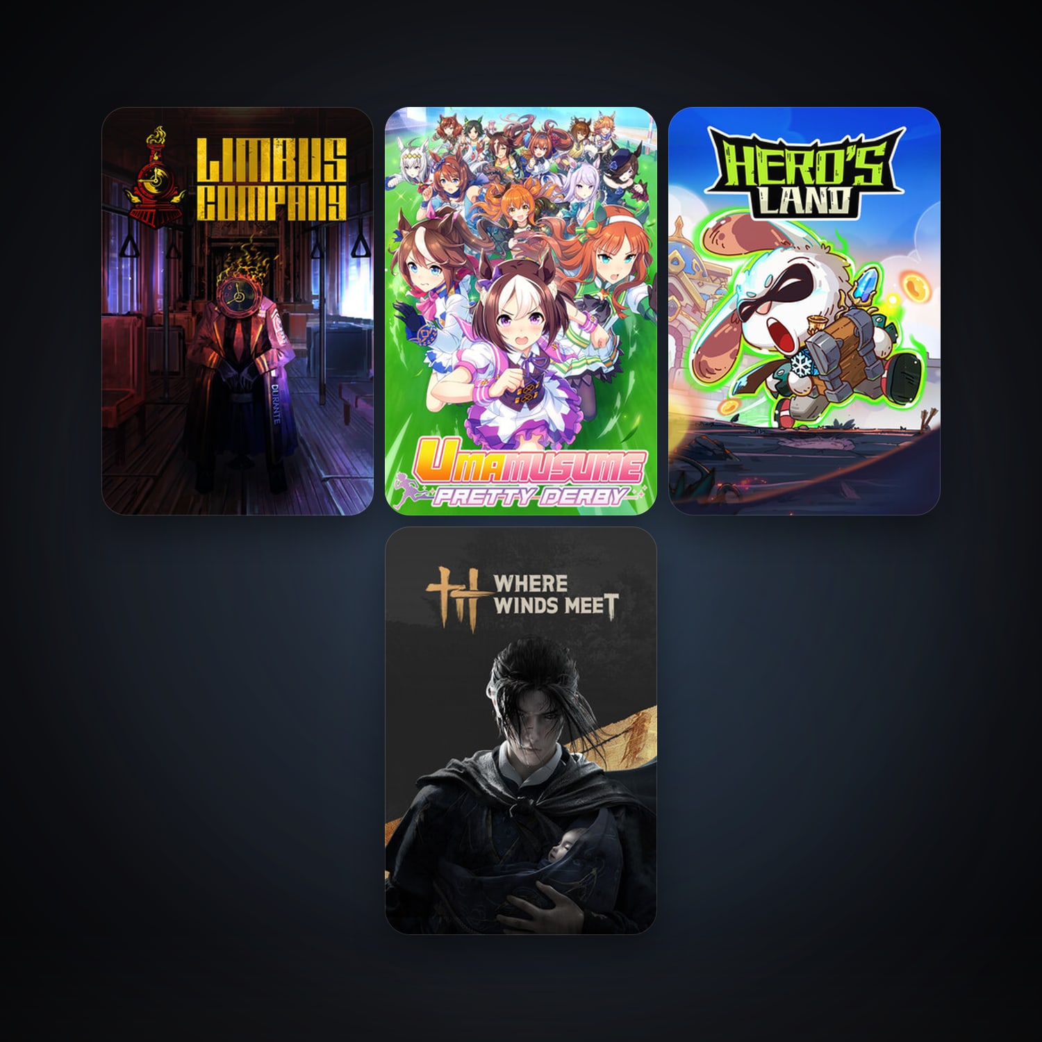 Poppy Playtime + Limbus Company, 9 games, clean — HabibiAccounts