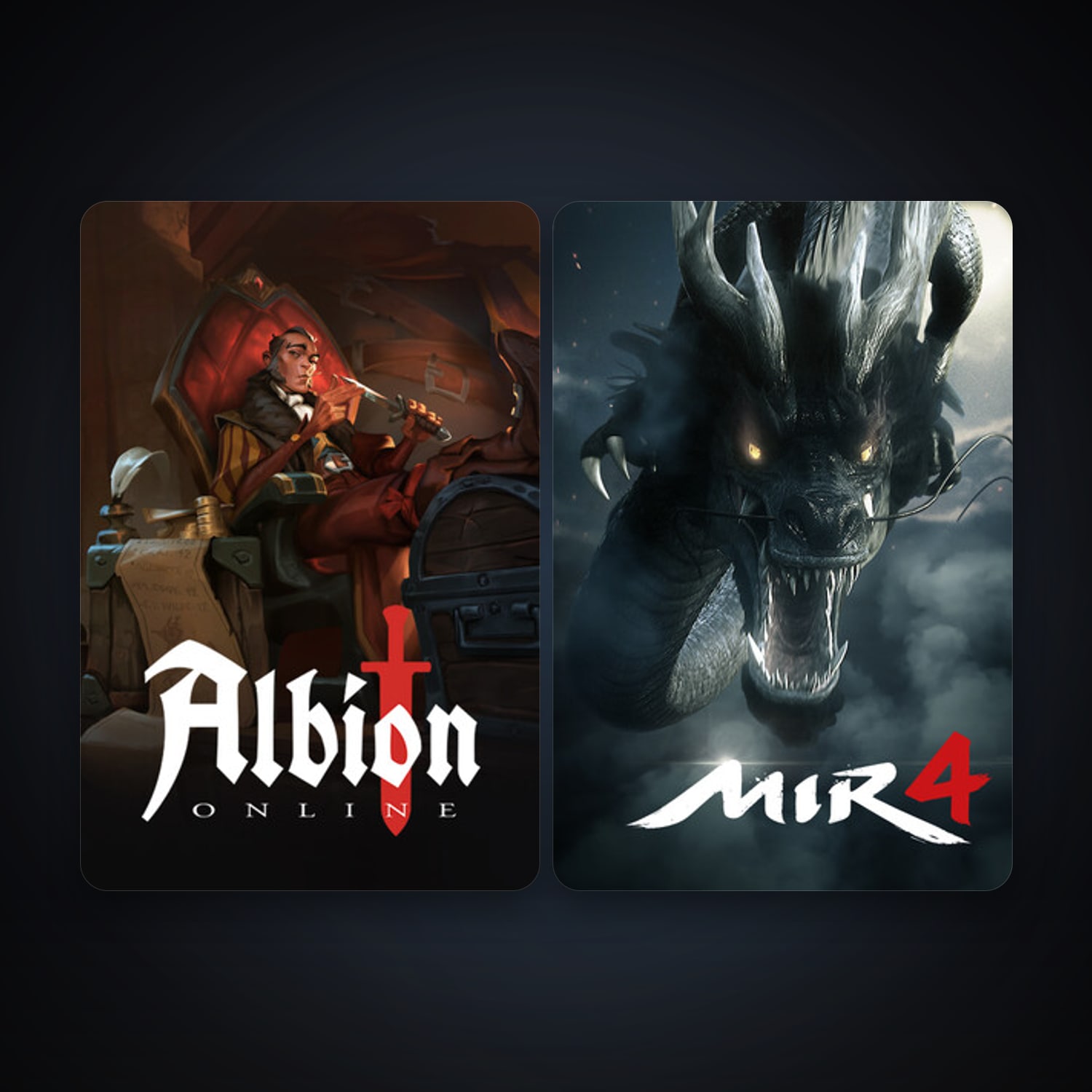 Albion Online + MIR4, 4 games, clean — HabibiAccounts