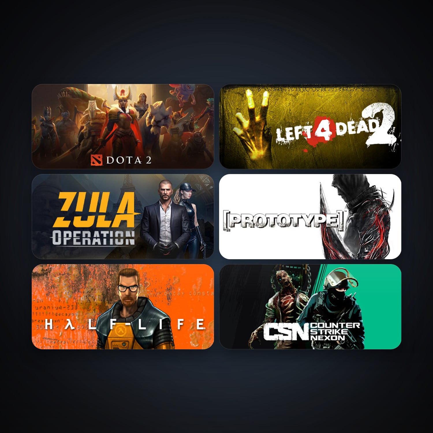 Half-Life + Left 4 Dead 2, 35 games, Steam 11, clean — HabibiAccounts