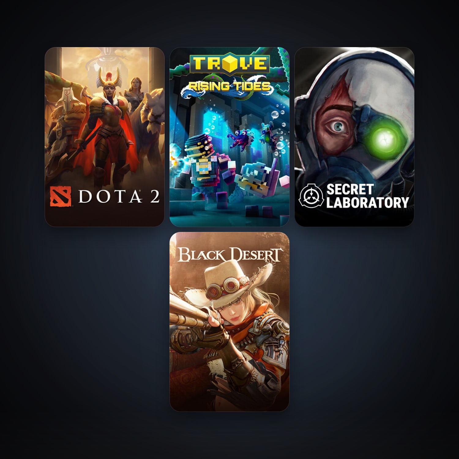 Dota 2 + Trove, 12 games, clean — HabibiAccounts