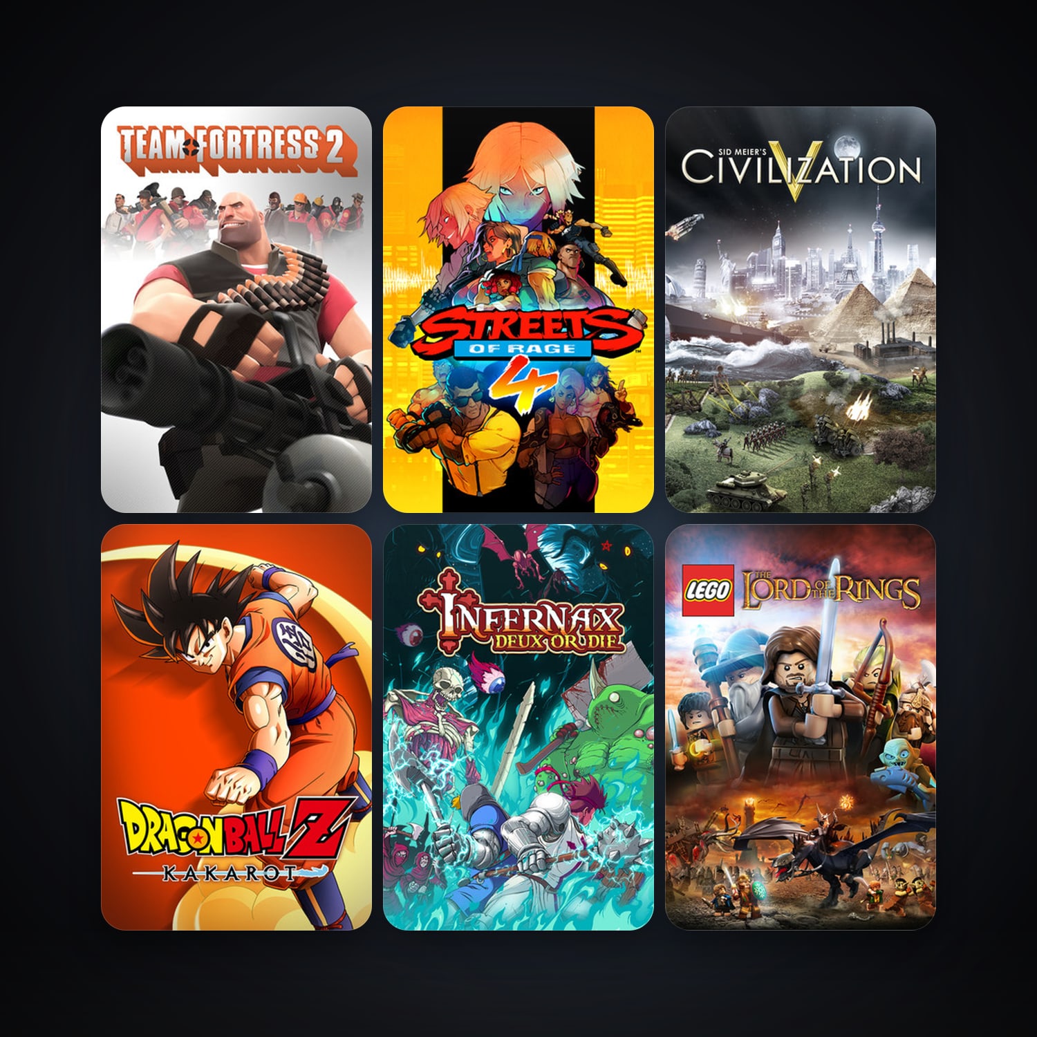 Team Fortress 2 + Sid Meier's Civilization V, 130 games, Steam 18, clean — HabibiAccounts