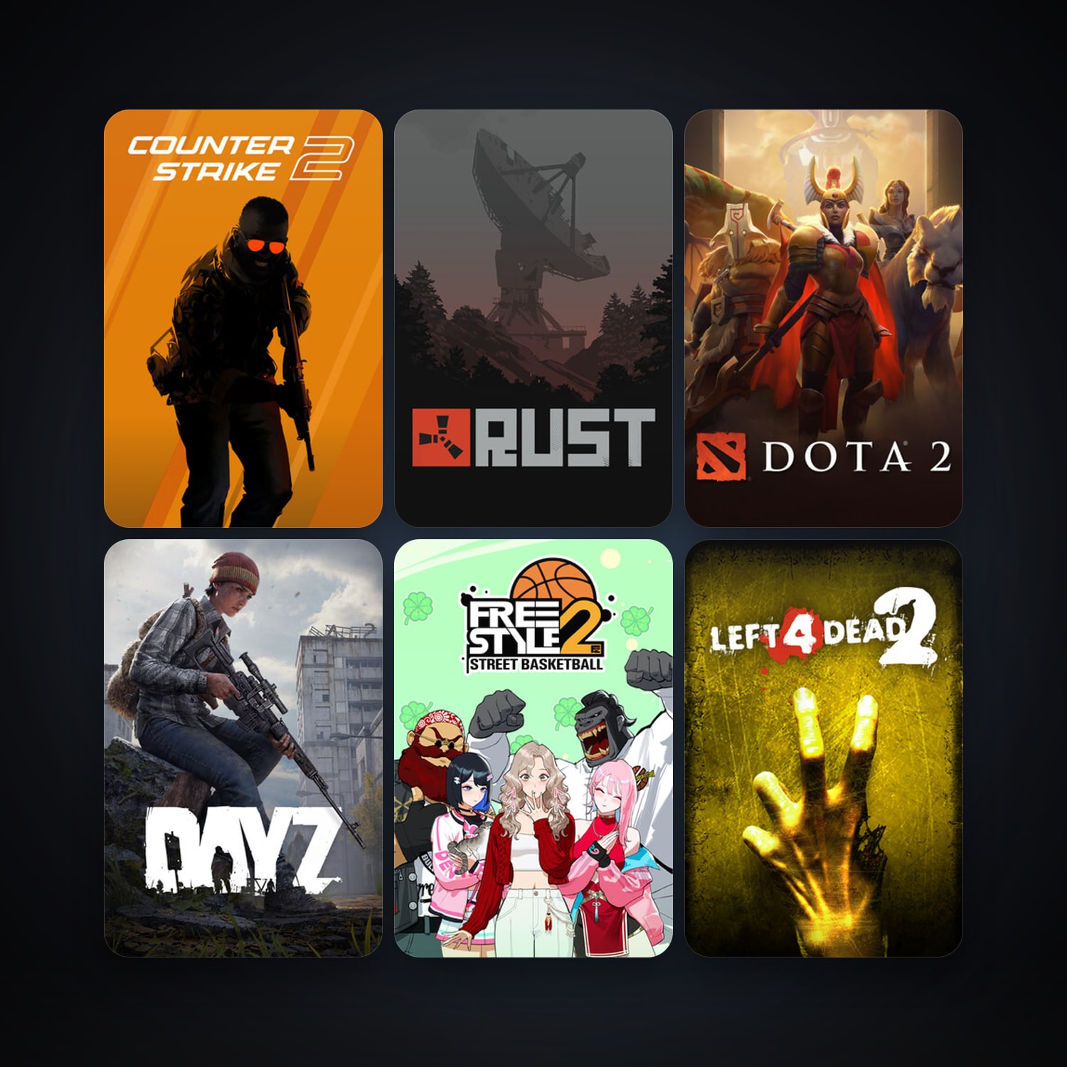 Left 4 Dead 2 + Dota 2, 53 games, Steam 12, clean — HabibiAccounts