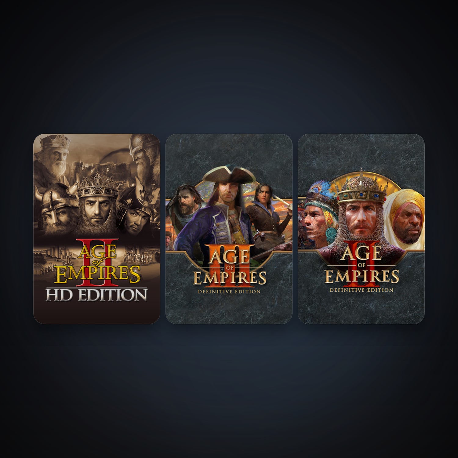Age of Empires II + Age of Empires II: Definitive Edition, 4 games, clean — HabibiAccounts