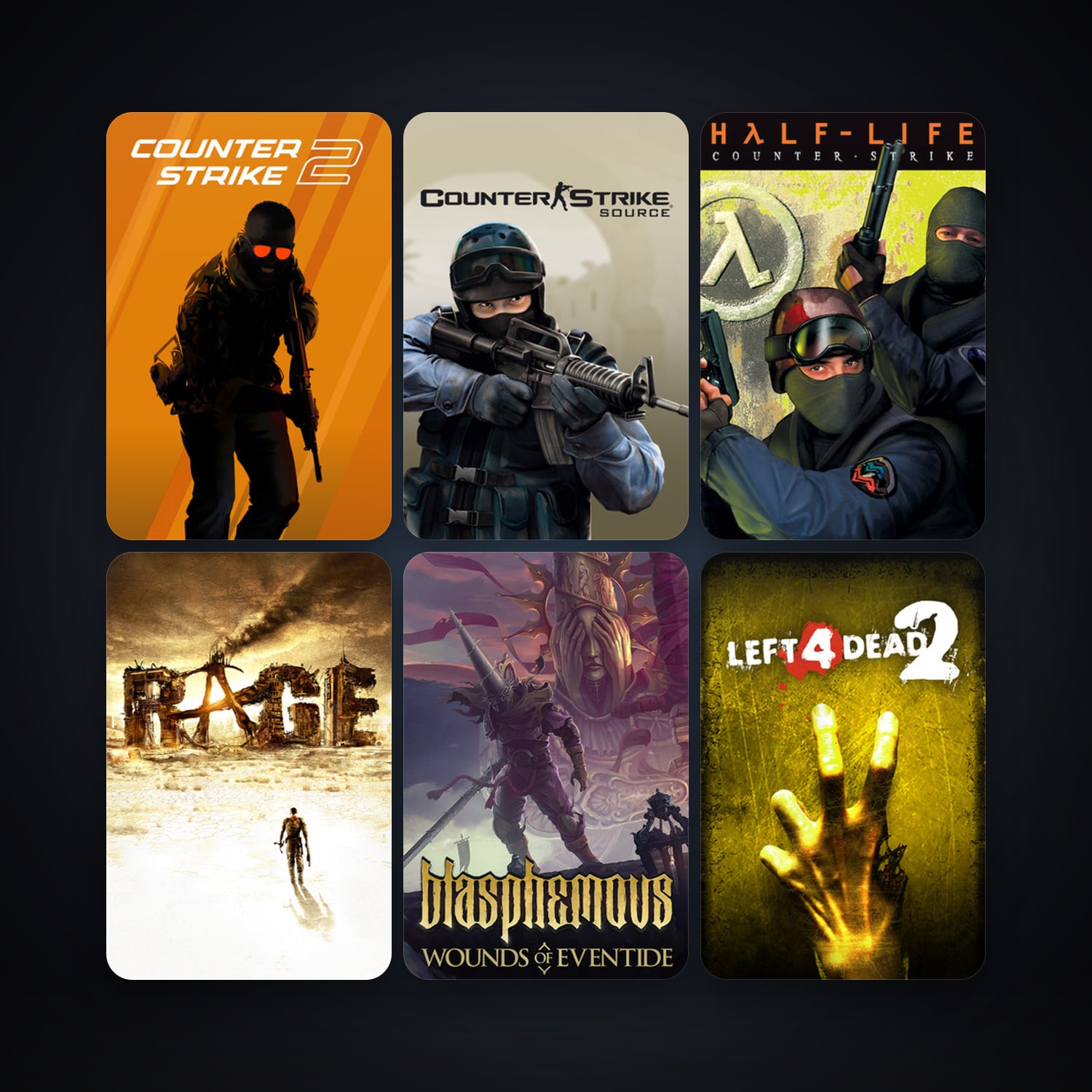 Counter-Strike + Counter-Strike: Source, 129 games, Steam 10, clean — HabibiAccounts