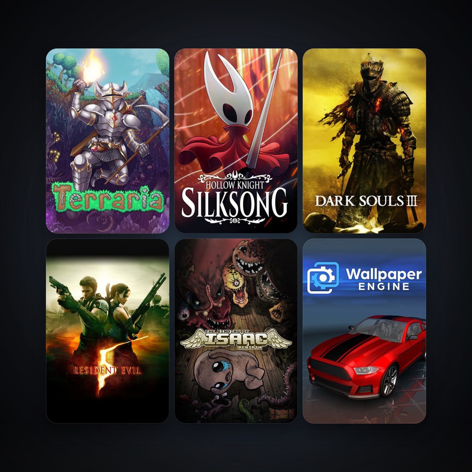 Resident Evil 5 + Terraria, 97 games, Steam 10, clean — HabibiAccounts