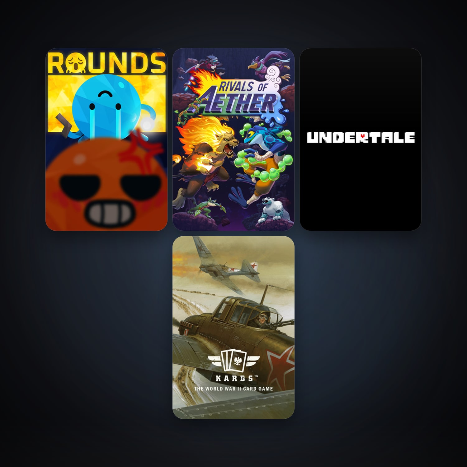 Gang Beasts + Rivals of Aether, 8 games, clean — HabibiAccounts