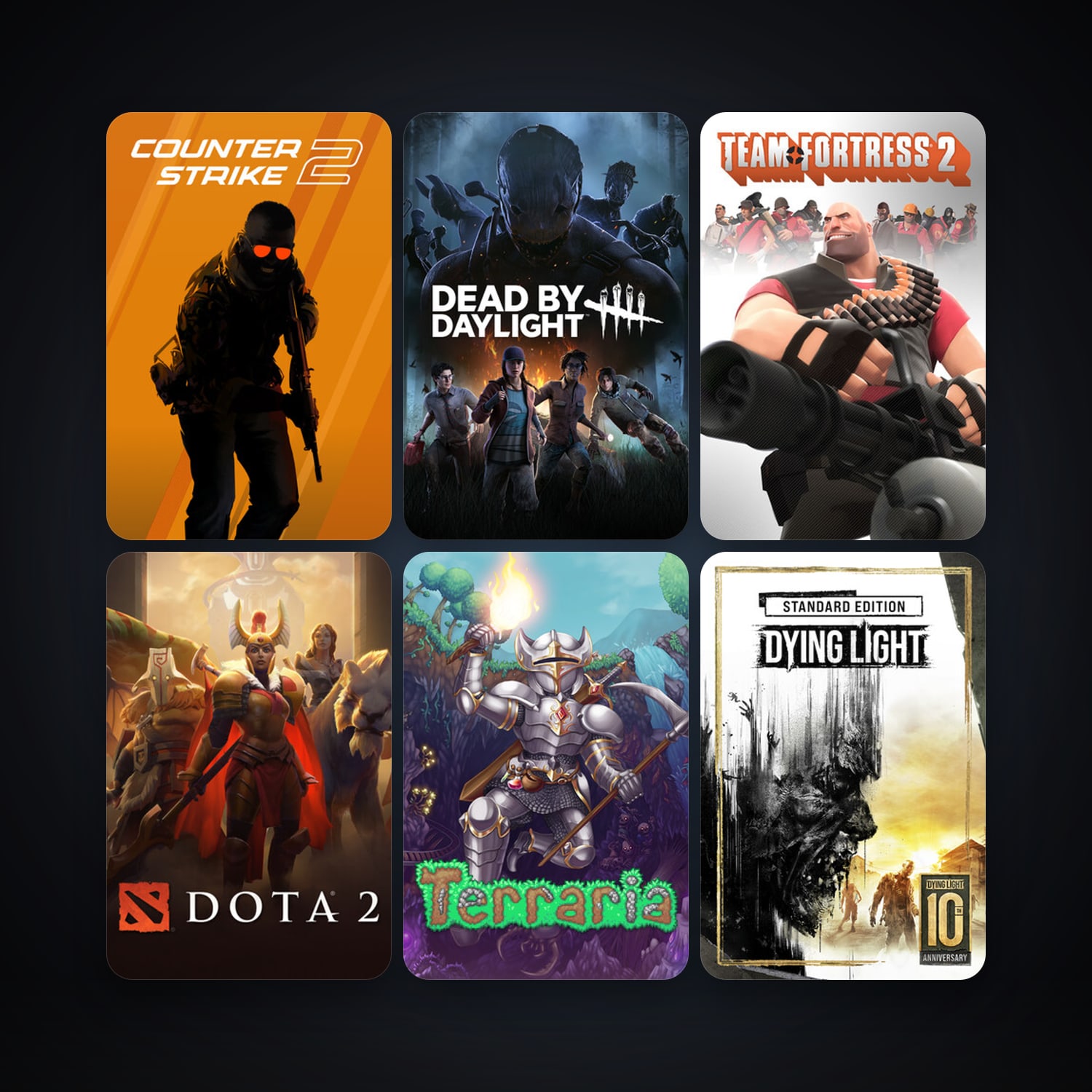 Team Fortress 2 + Left 4 Dead 2, 19 games, clean — HabibiAccounts