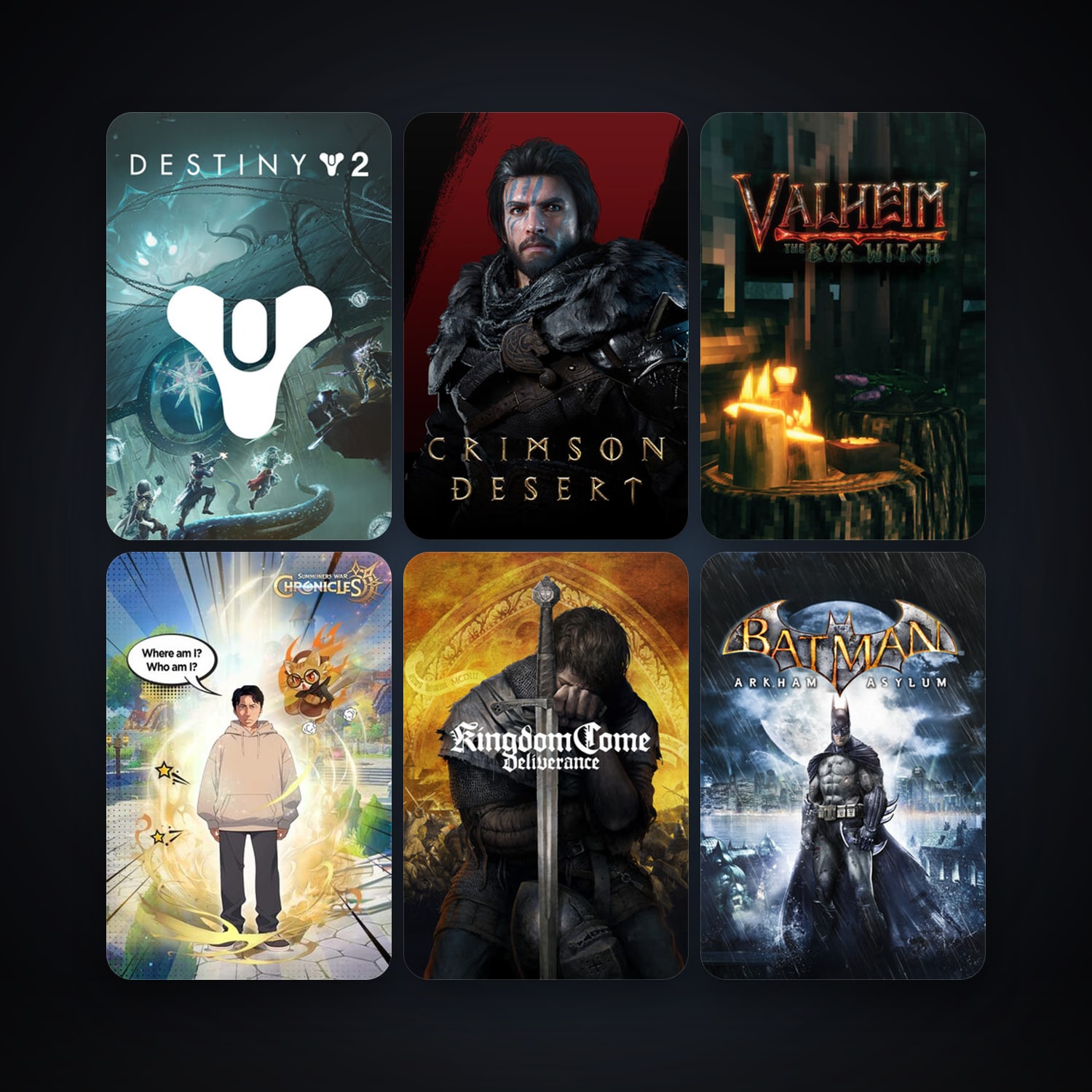 Batman: Arkham Asylum Game of the Year Edition + Kingdom Come: Deliverance, 133 games, Steam 12, clean — HabibiAccounts