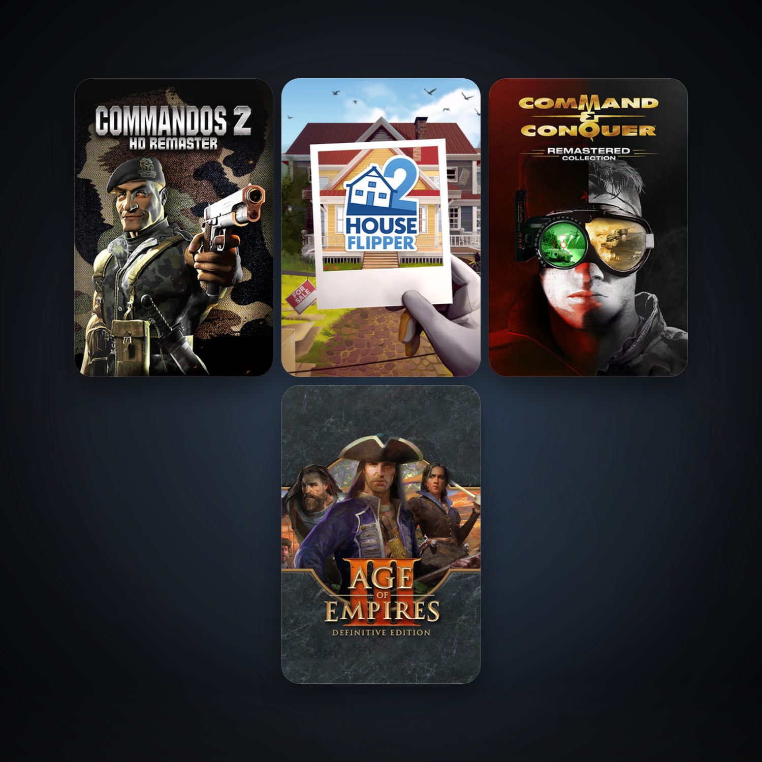 Age of Empires III: Definitive Edition + Commandos 2 - HD Remaster, 10 games, clean — HabibiAccounts
