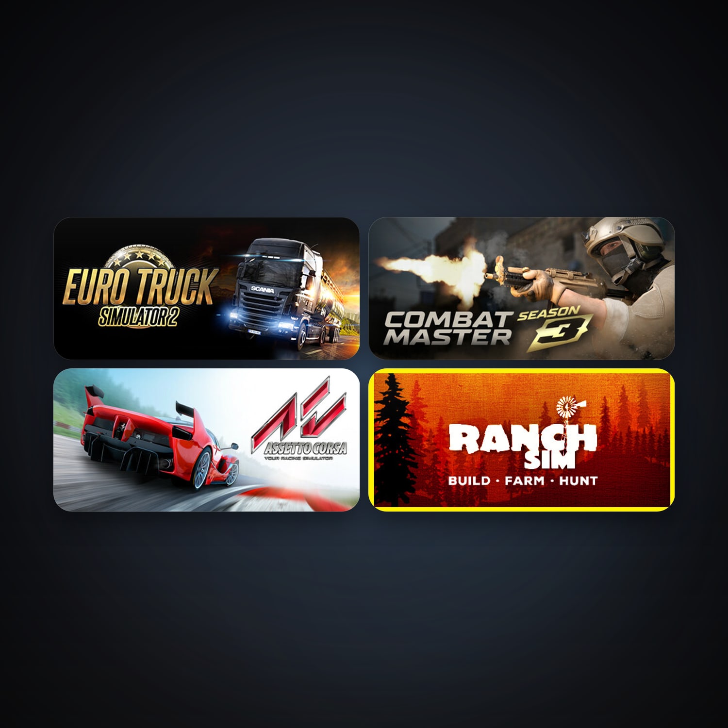 Free CS2 (No Prime) + Euro Truck Simulator 2, 13 games, clean — HabibiAccounts
