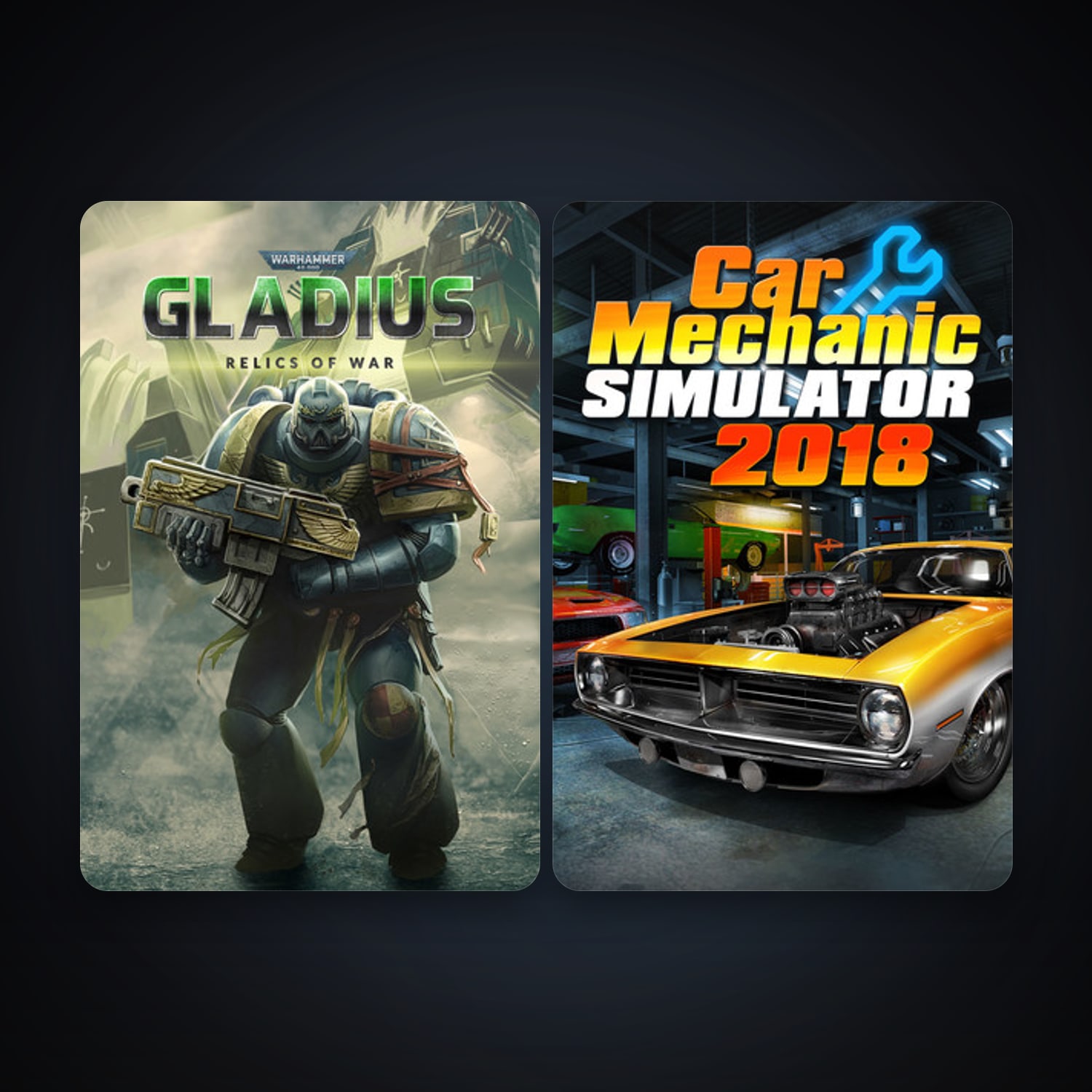 Warhammer 40,000: Gladius - Relics of War + Car Mechanic Simulator 2018, 2 games, clean — HabibiAccounts
