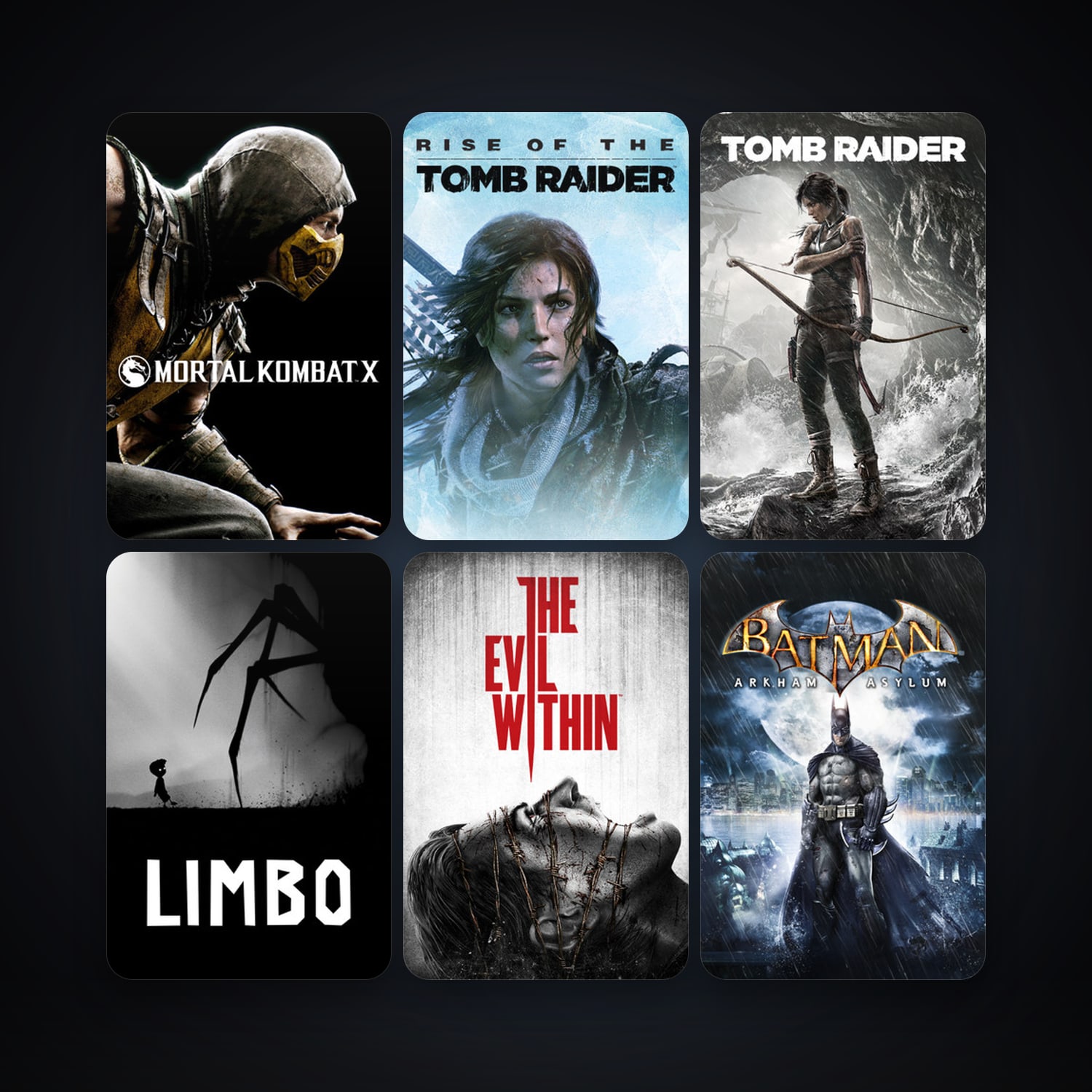 Batman: Arkham Asylum Game of the Year Edition + LIMBO, 132 games, Steam 10, clean — HabibiAccounts