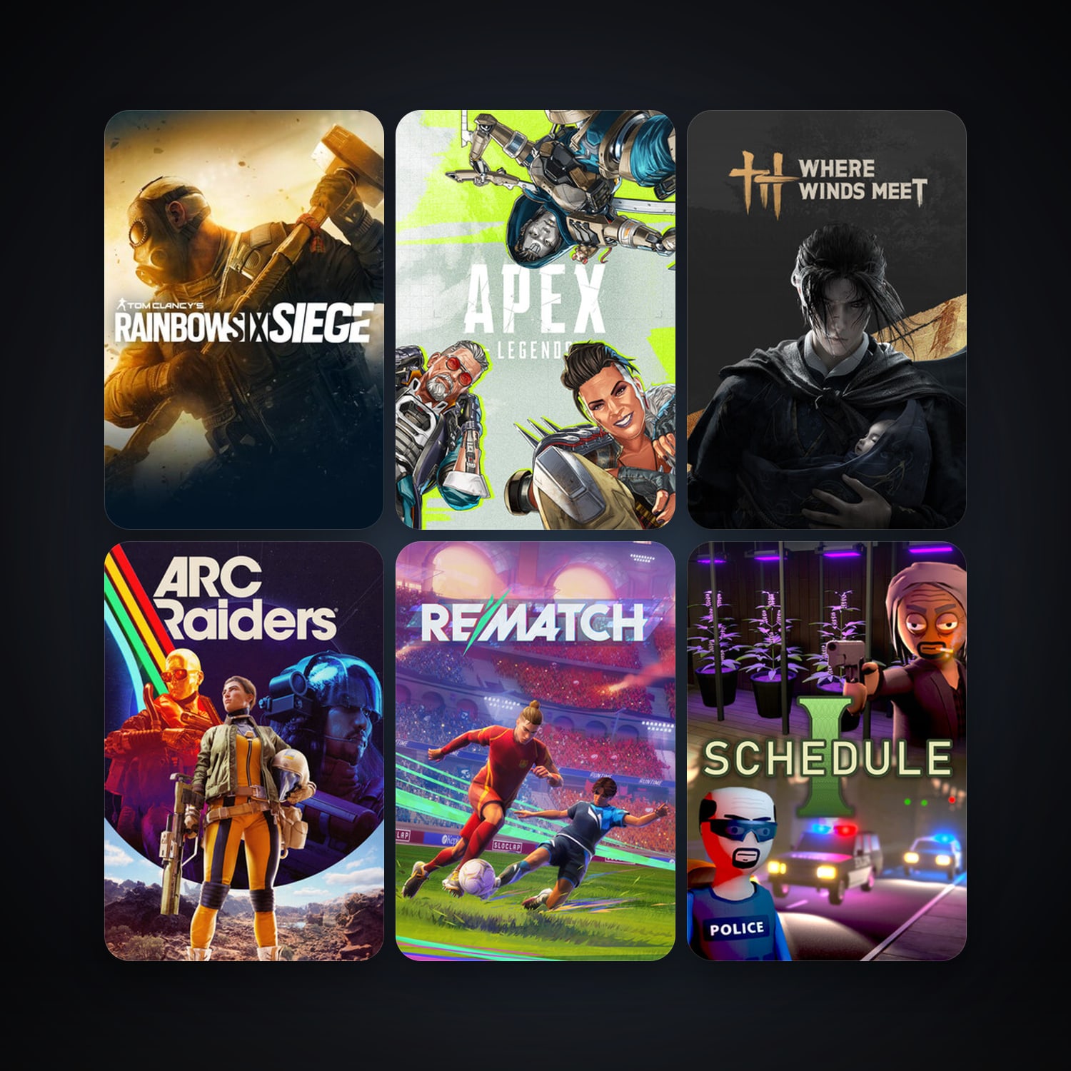 Tom Clancy's Rainbow Six Siege + Apex Legends, 44 games, clean — HabibiAccounts