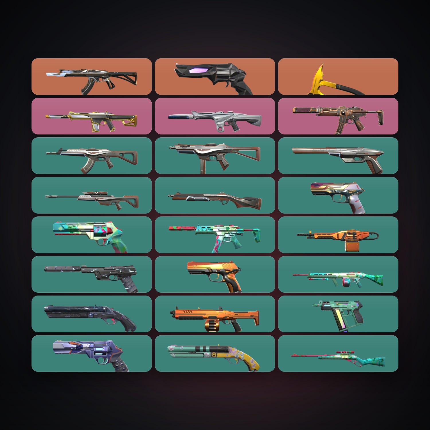 LA Gold 3 locker — 1 knives, 24 skins, lvl 166 — HabibiAccounts