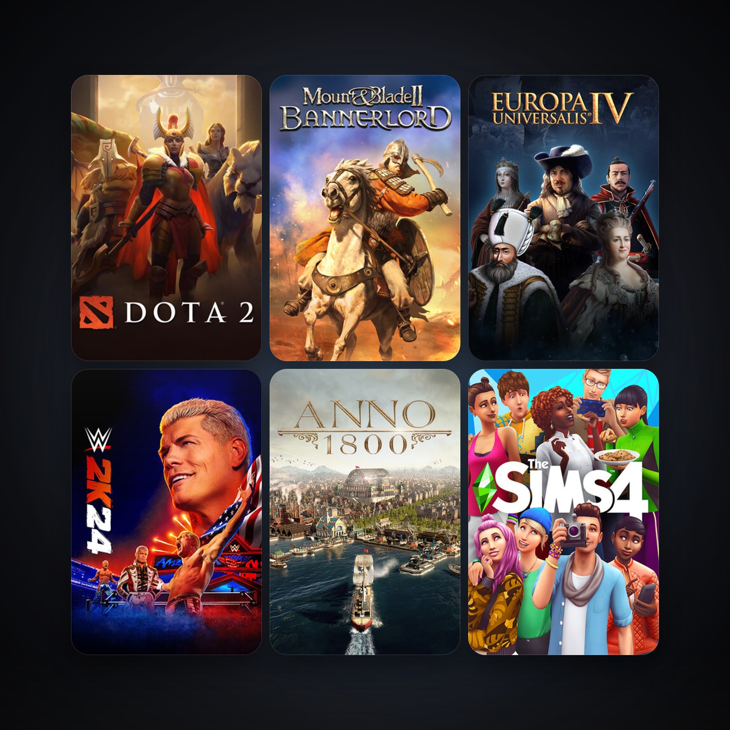 Dota 2 + Europa Universalis IV, 14 games, clean — HabibiAccounts