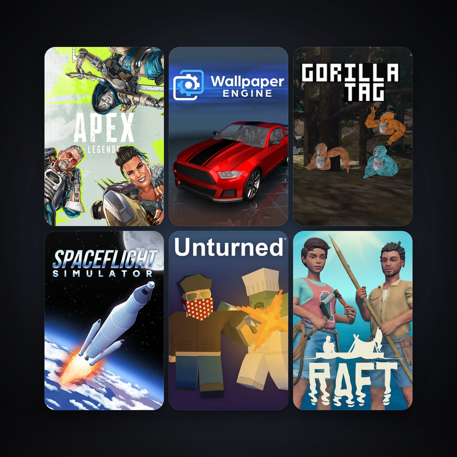 Unturned + Wallpaper Engine, 13 games, clean — HabibiAccounts