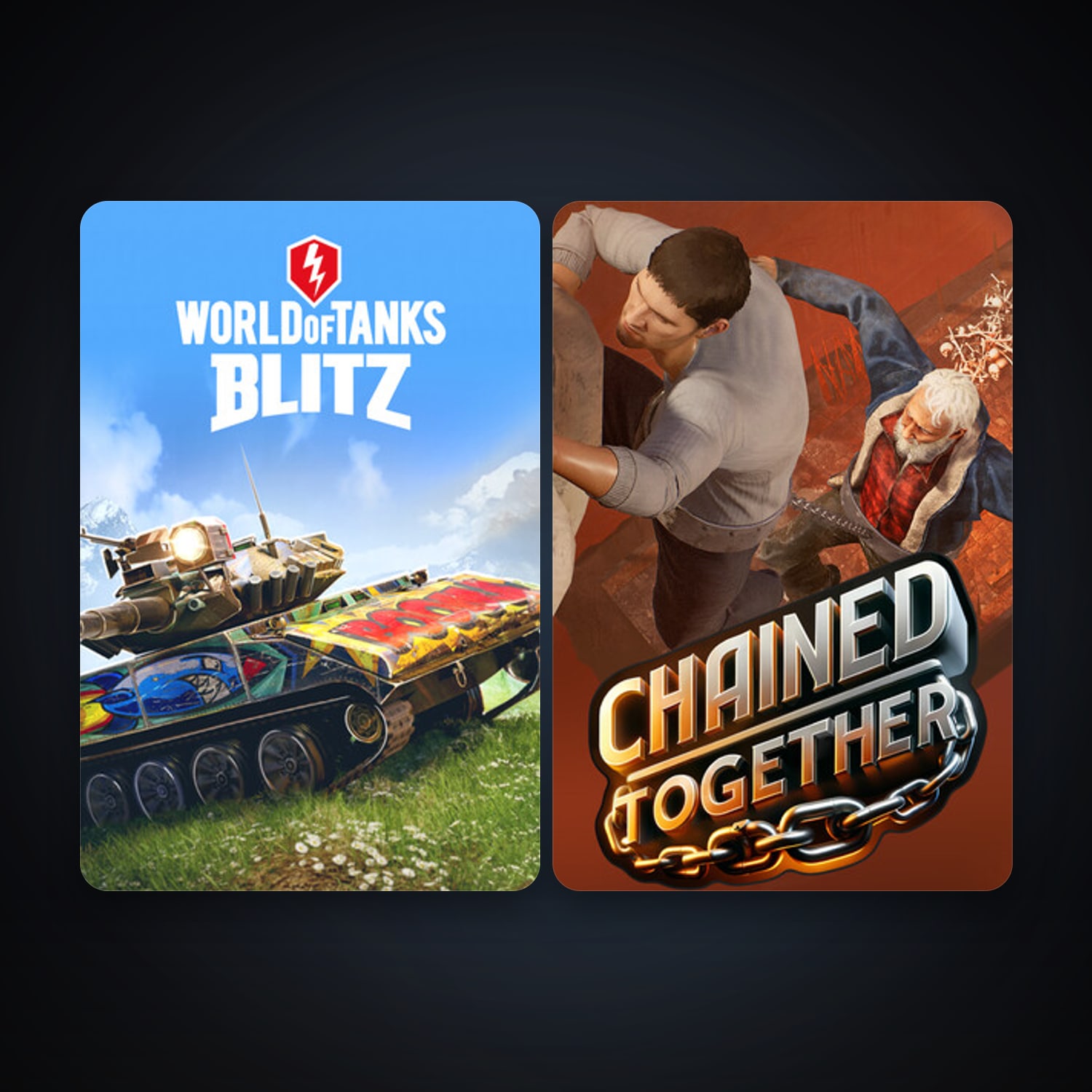 World of Tanks Blitz + Chained Together, 5 games, clean — HabibiAccounts