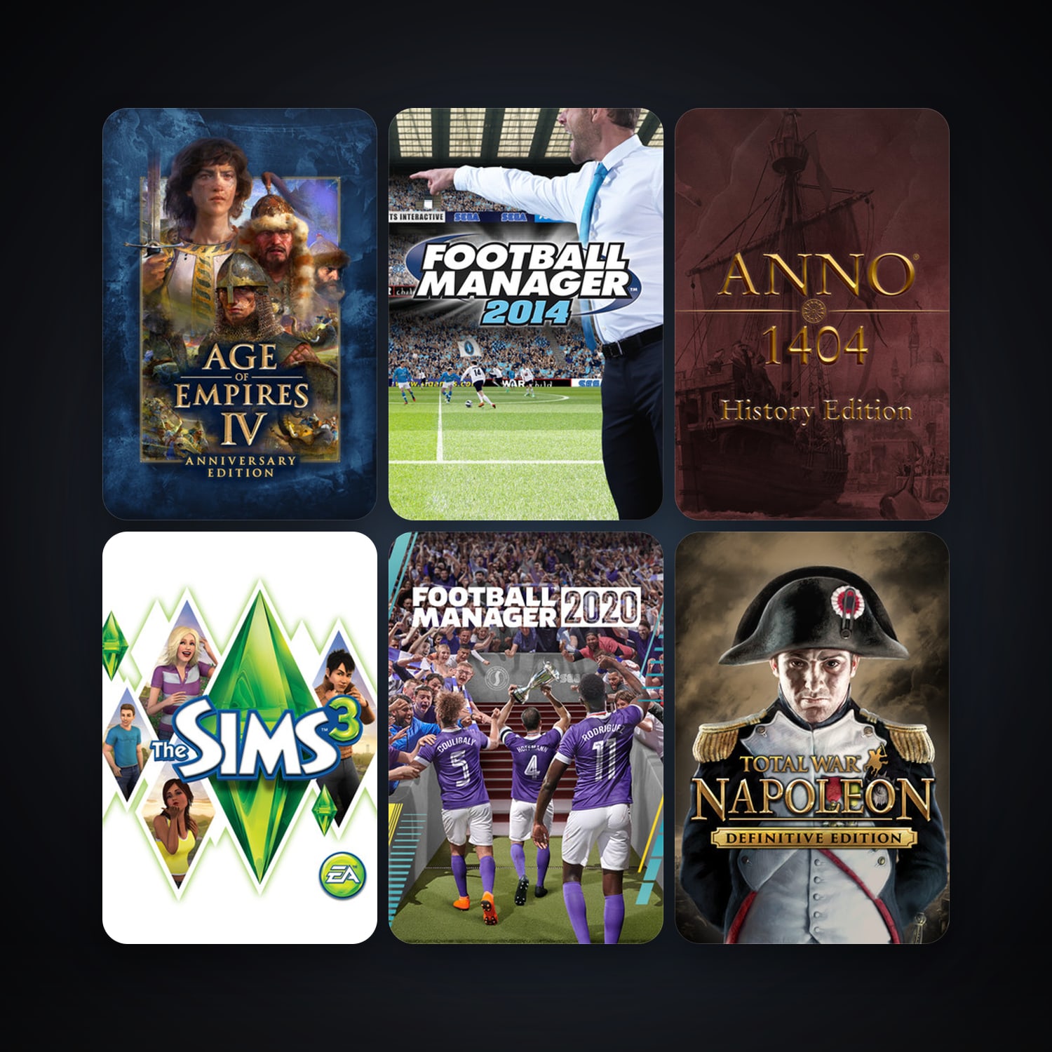 Total War: NAPOLEON - Definitive Edition + The Sims 3, 19 games, clean — HabibiAccounts