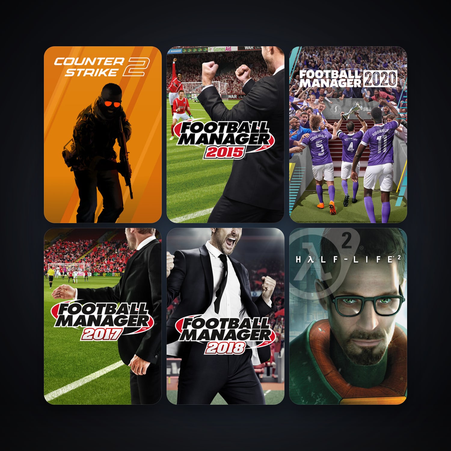 Half-Life 2 + CS2 Prime, 14 games, clean — HabibiAccounts