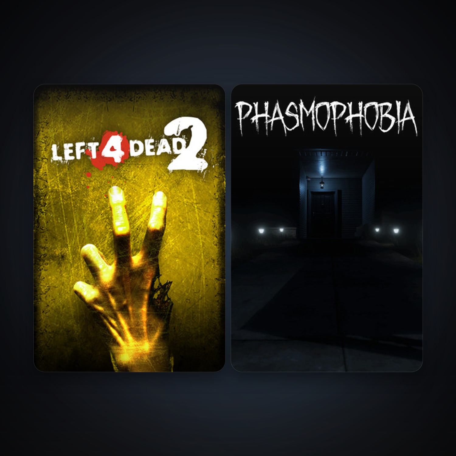 Left 4 Dead 2 + Phasmophobia, 5 games, clean — HabibiAccounts