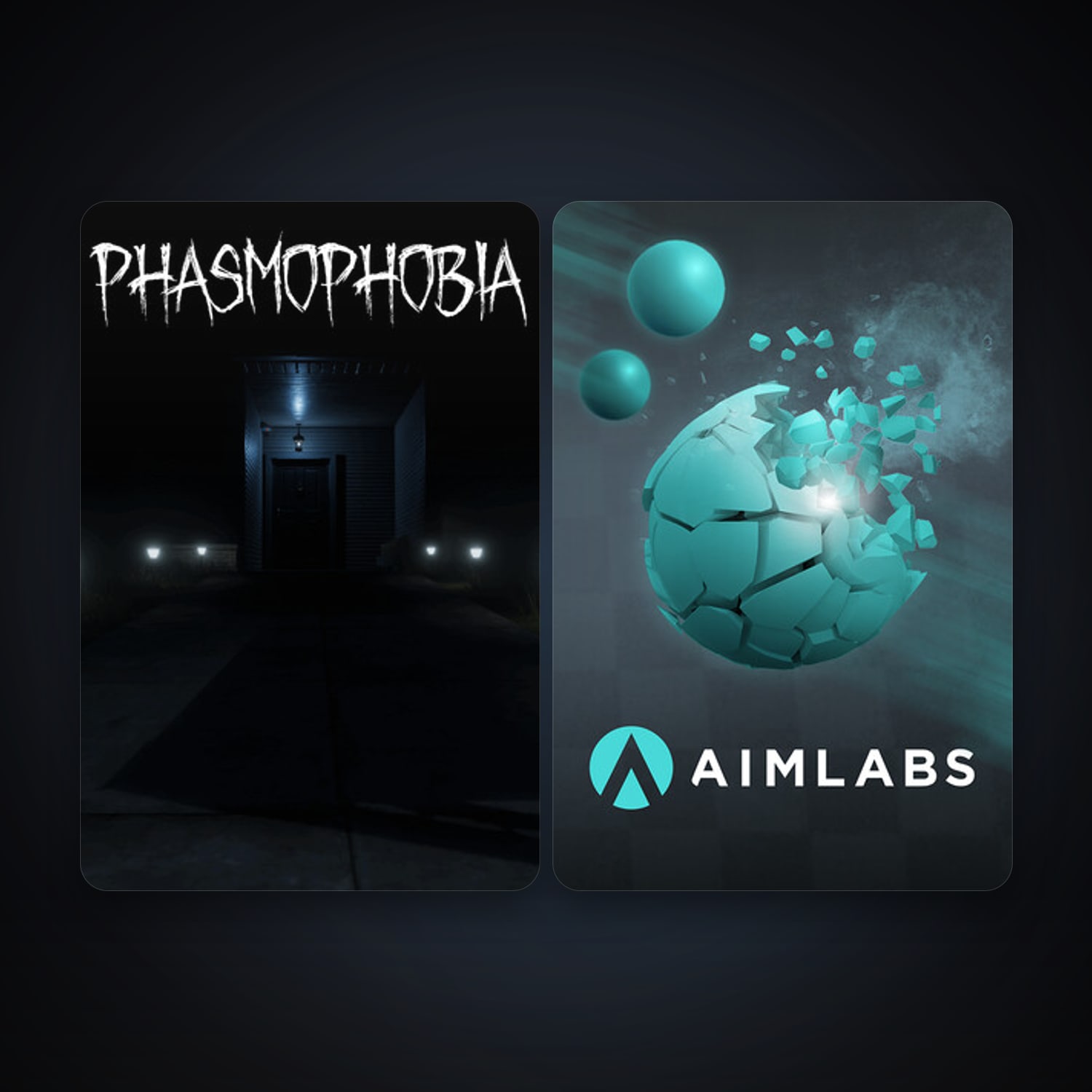 Aimlabs + Phasmophobia, 3 games, clean — HabibiAccounts