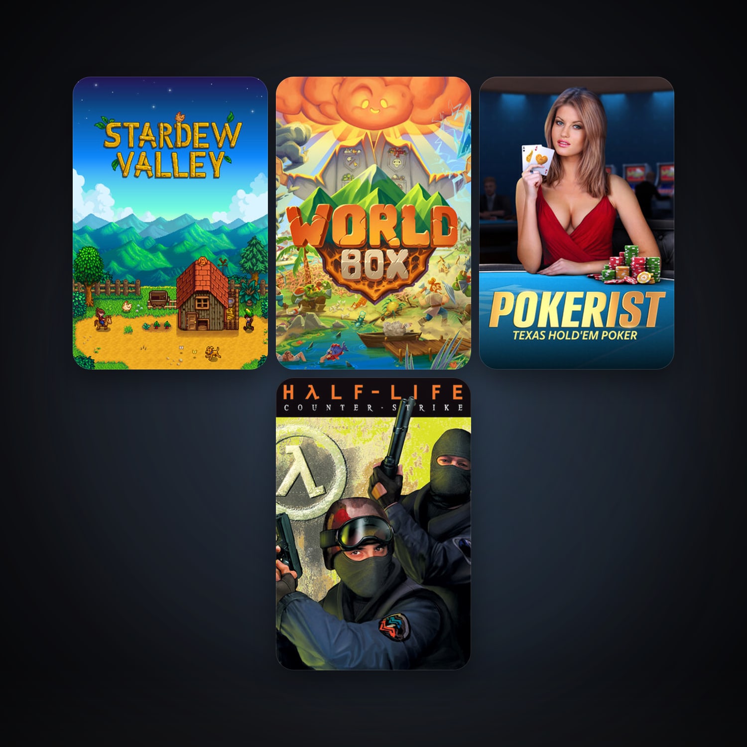 Counter-Strike + Stardew Valley, 7 games, clean — HabibiAccounts