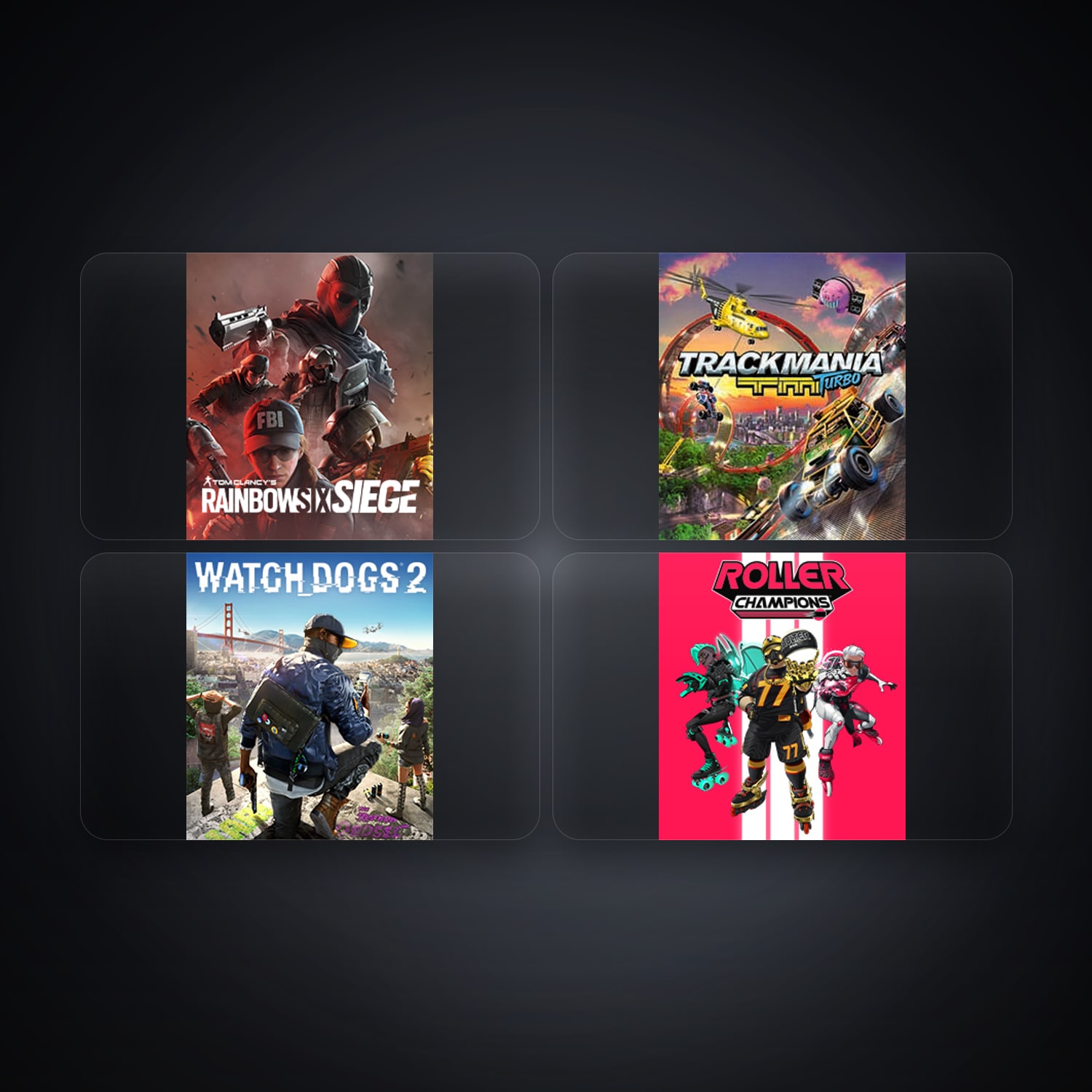 Ubisoft Tom Clancy's Rainbow Six Siege + Trackmania Turbo — FR — 4 games — HabibiAccounts