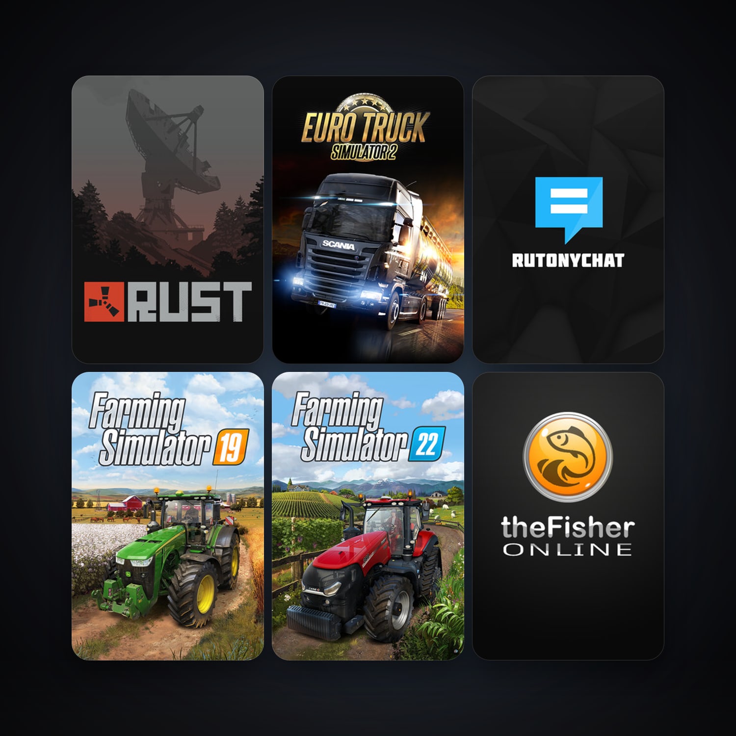 Euro Truck Simulator 2 + Rust, 165 games, Steam 13, clean — HabibiAccounts