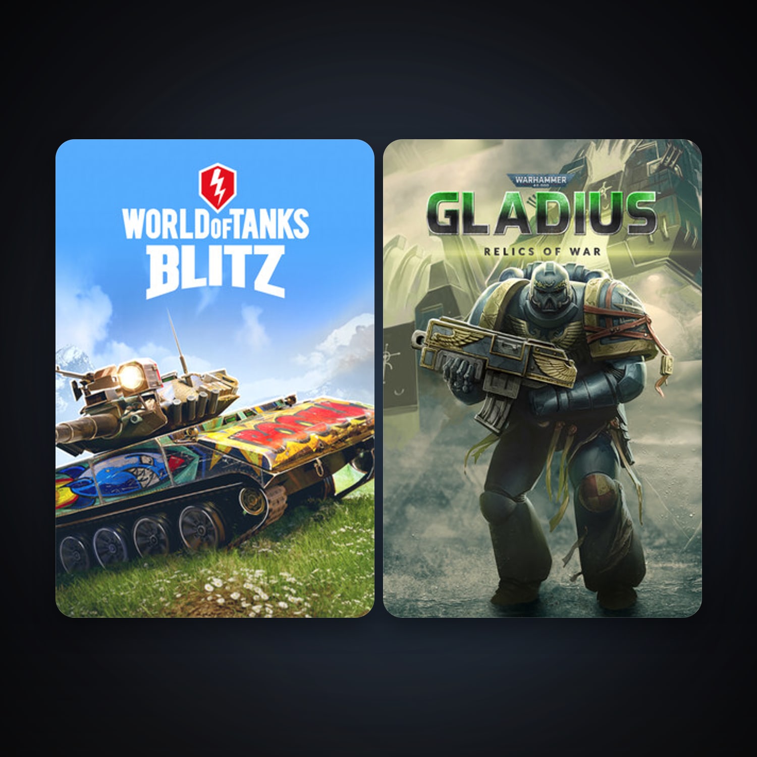 World of Tanks Blitz + Warhammer 40,000: Gladius - Relics of War, 2 games, clean — HabibiAccounts
