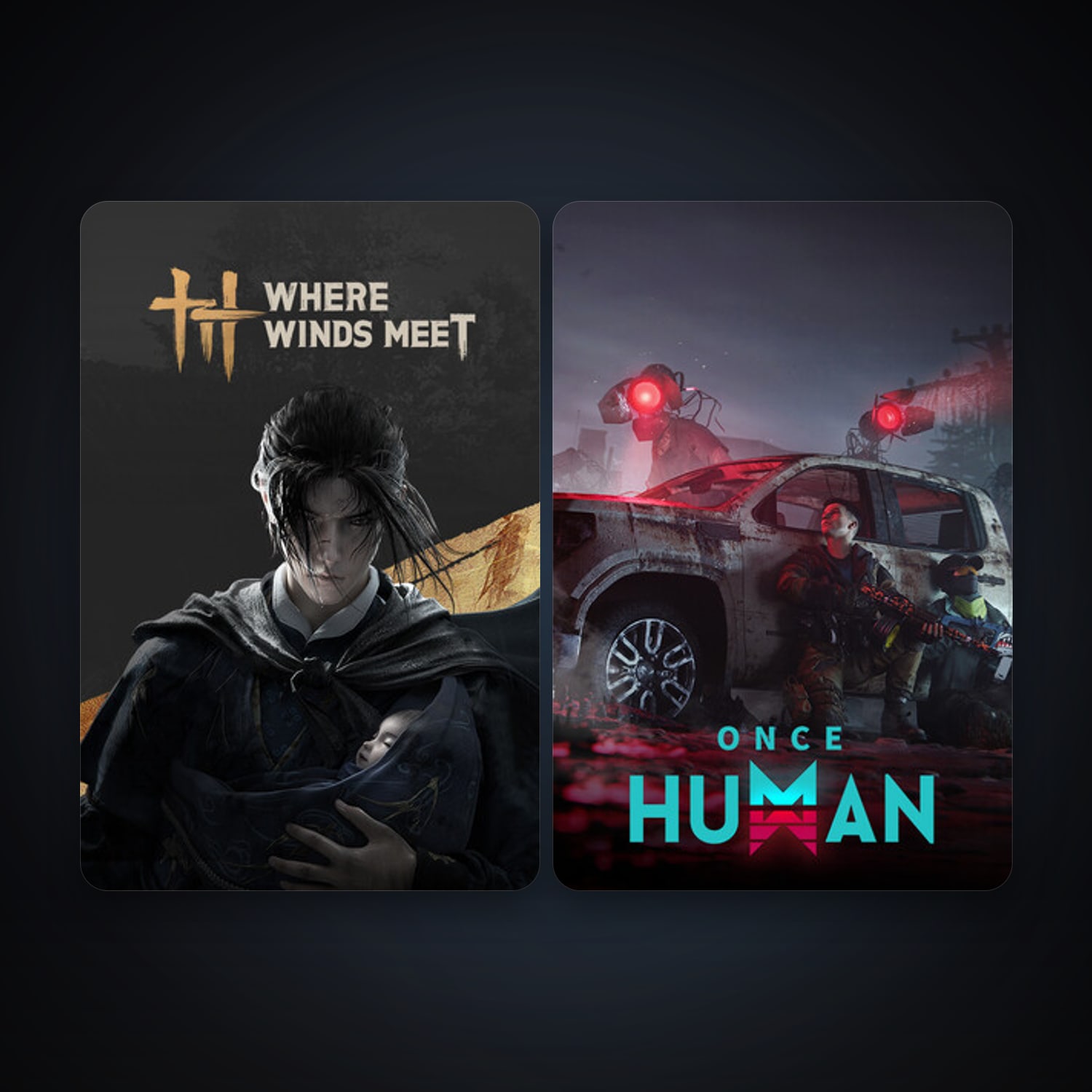 Once Human + Where Winds Meet, 4 games, clean — HabibiAccounts