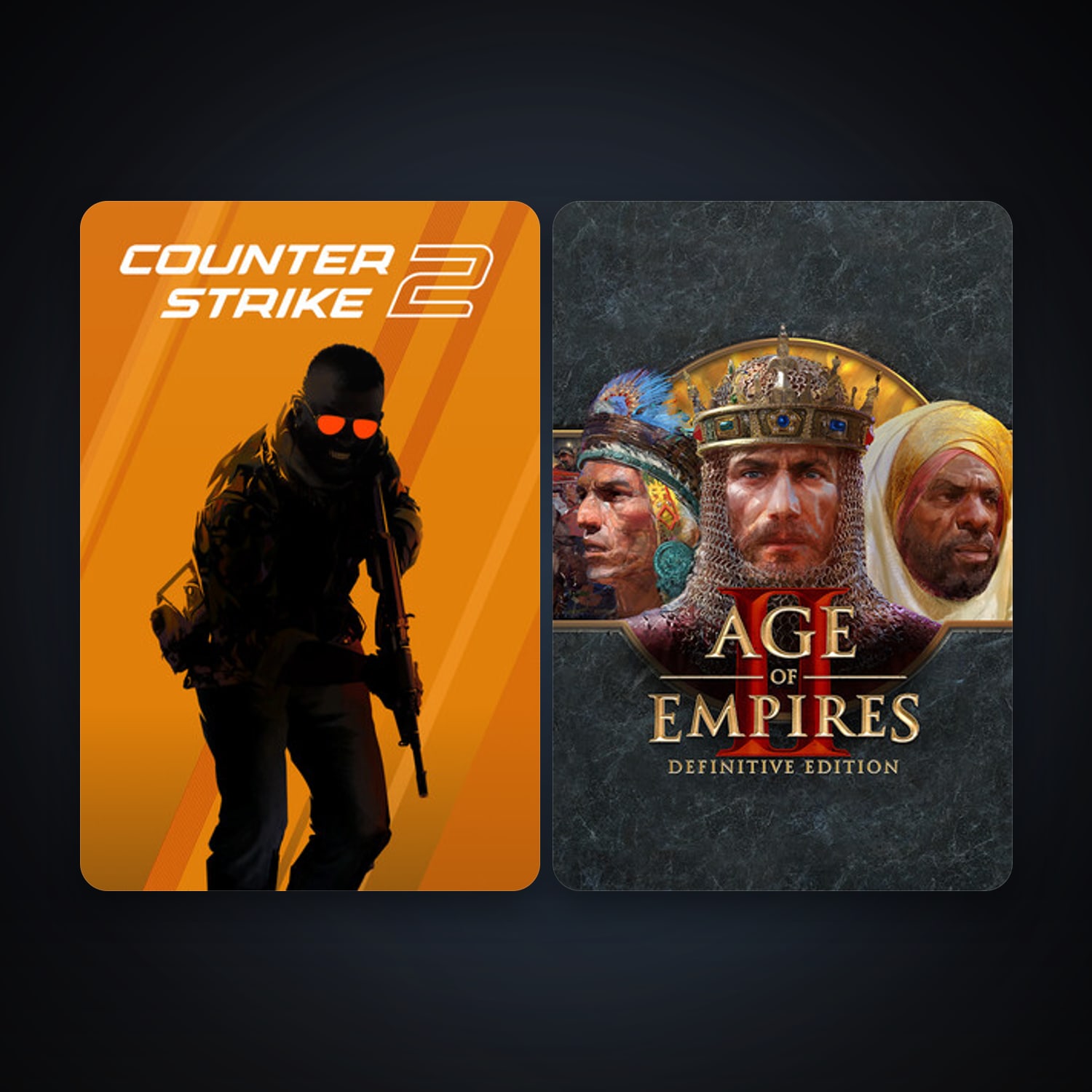CS2 Prime + Age of Empires II: Definitive Edition, 5 games, clean — HabibiAccounts