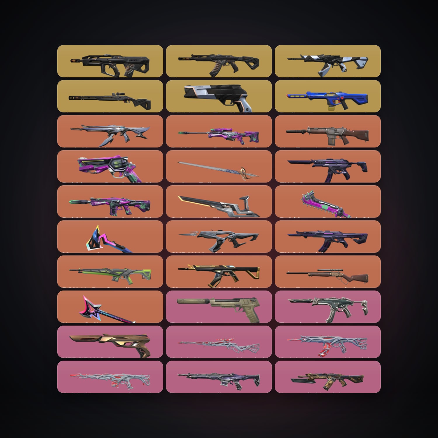 NA Bronze 2 locker — 5 knives, 95 skins, lvl 206 — HabibiAccounts