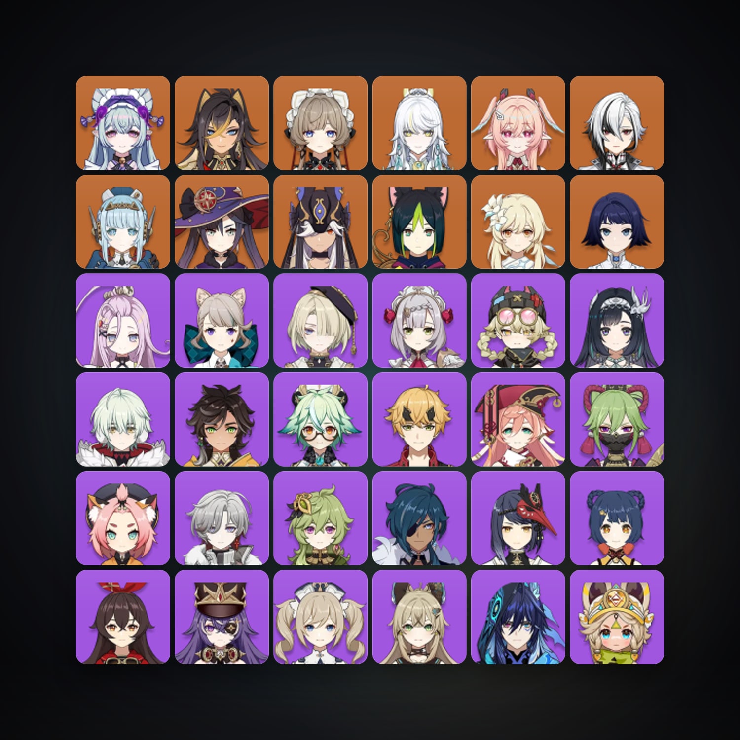 Genshin Impact | AR 57 | 52 Chars | 10× 5★ — Genshin / miHoYo Account — HabibiAccounts