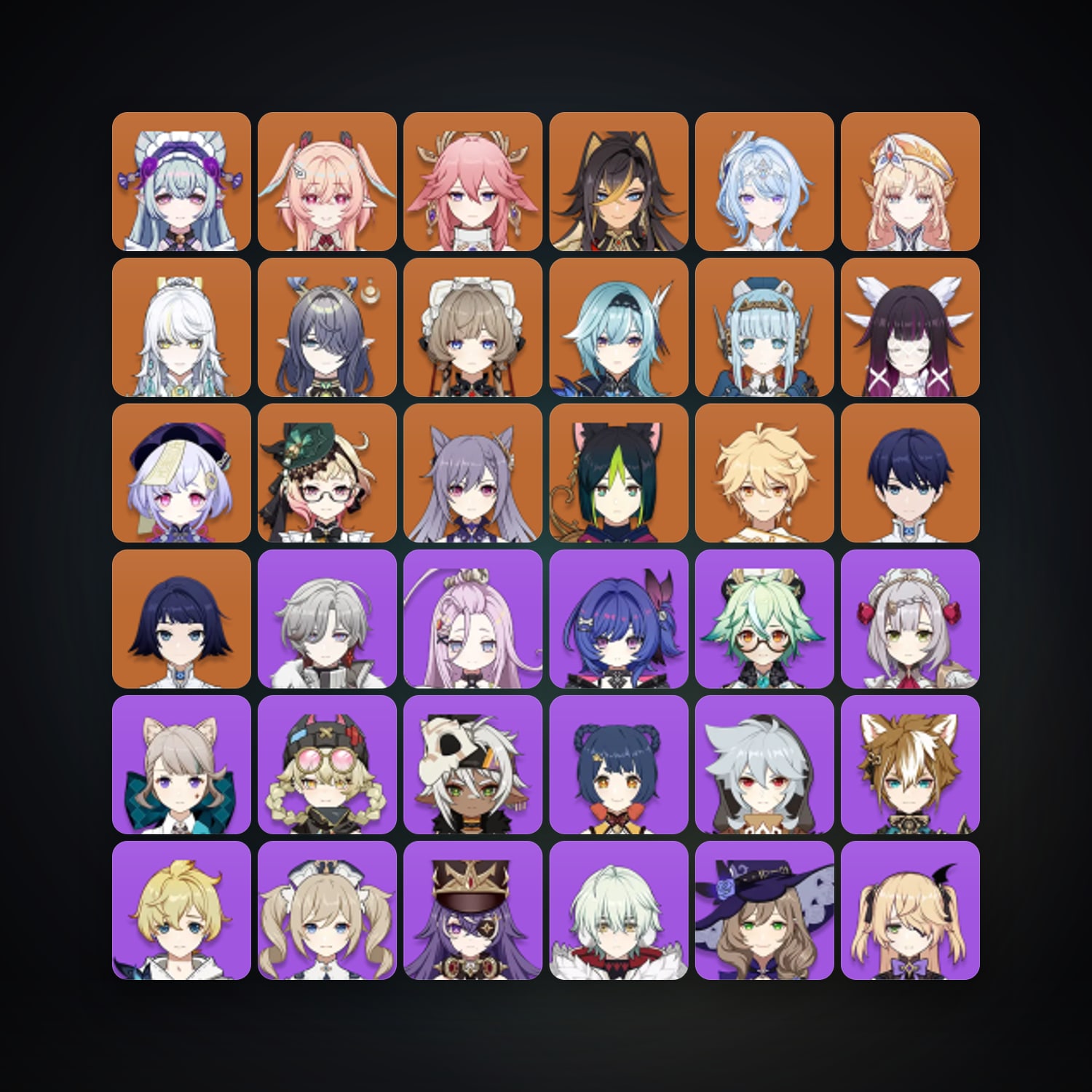 Genshin Impact | AR 58 | 61 Chars | 16× 5★ — Genshin / miHoYo Account — HabibiAccounts
