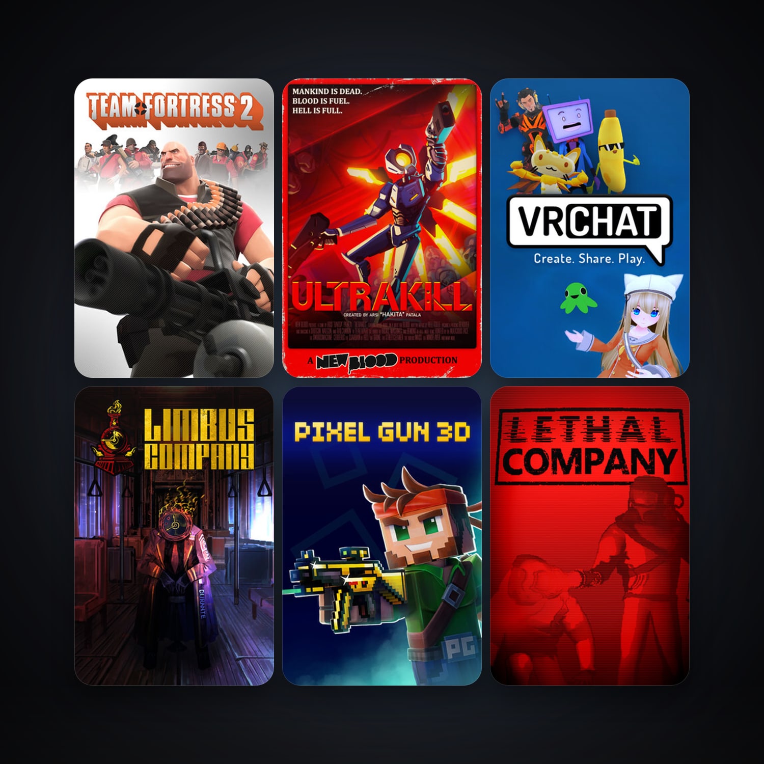 Team Fortress 2 + Left 4 Dead 2, 16 games, clean — HabibiAccounts