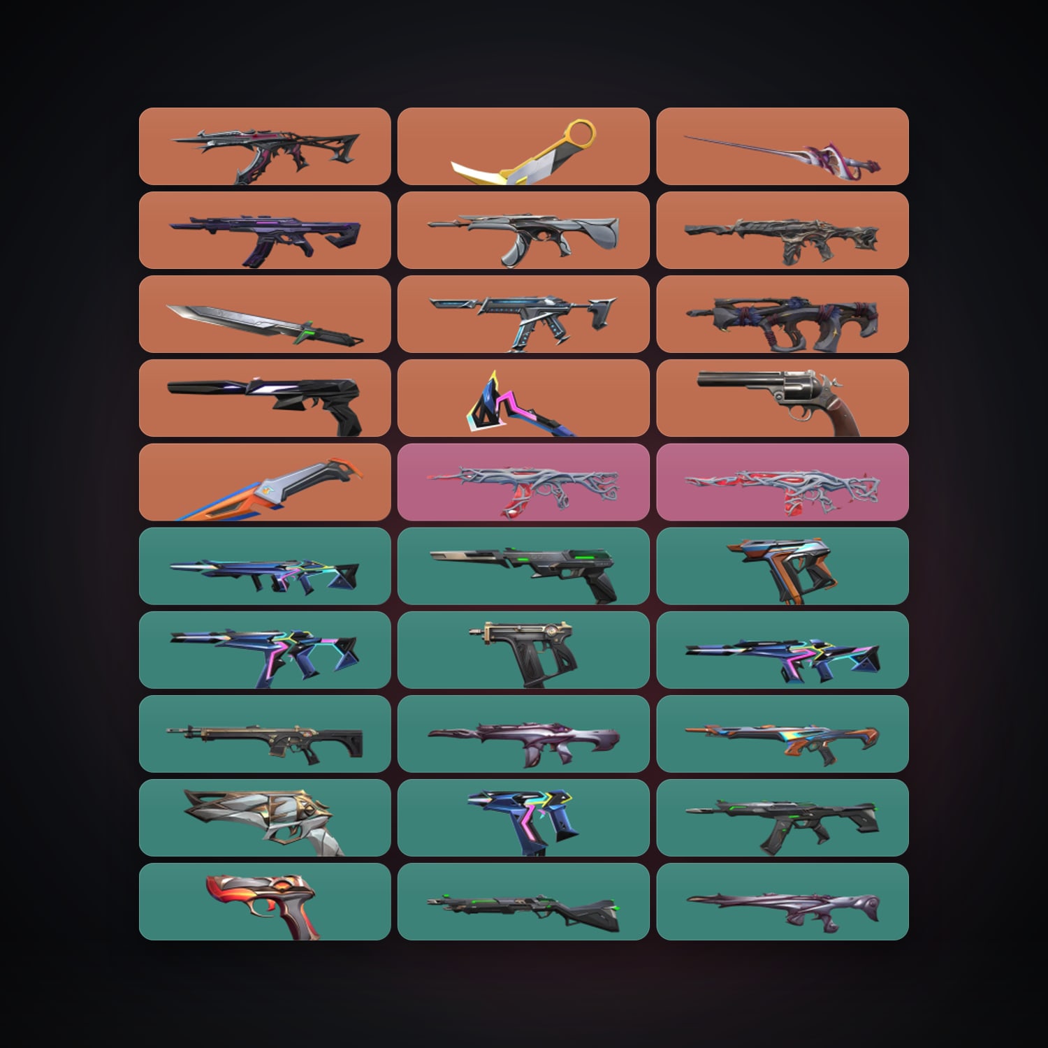 EU Silver 1 locker — 5 knives, 76 skins, lvl 167 — HabibiAccounts