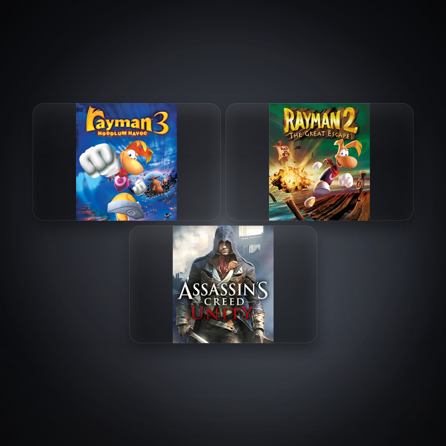 Ubisoft Rayman 3 Hoodlum Havoc + Rayman 2 The Great Escape — FR — 3 games — HabibiAccounts
