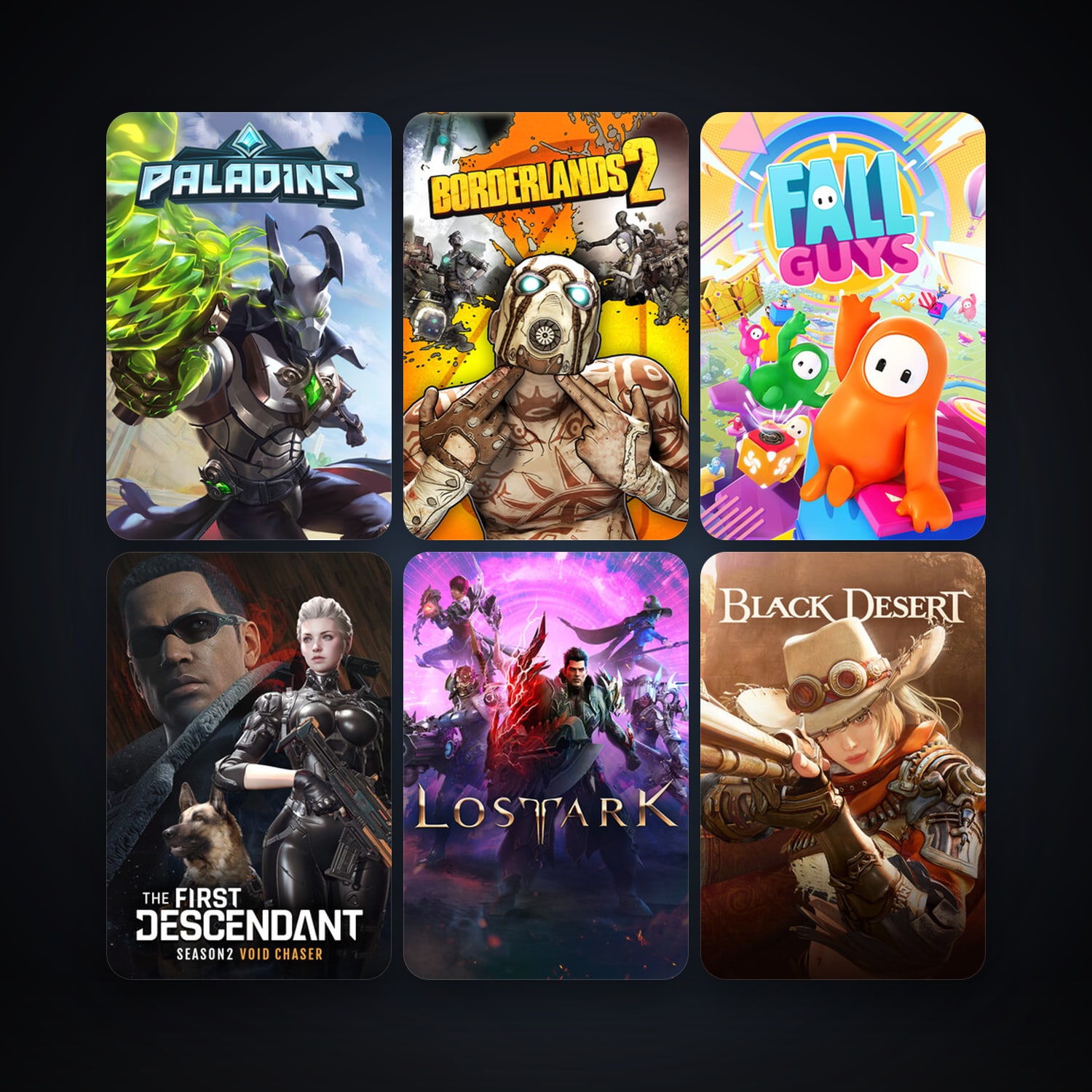 Borderlands 2 + Paladins, 32 games, clean — HabibiAccounts