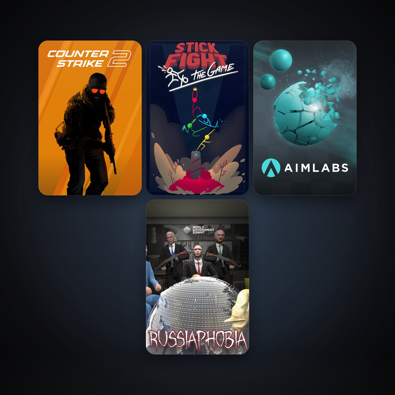 CS2 Prime + Stick Fight: The Game, 5 games, clean — HabibiAccounts