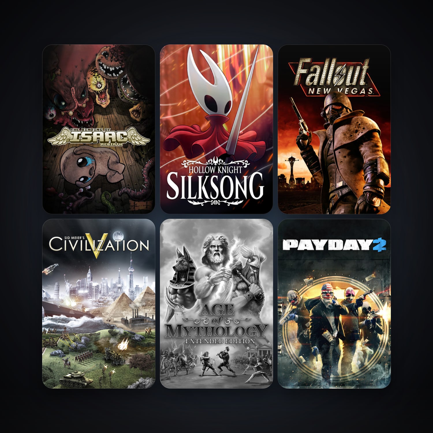 Sid Meier's Civilization V + Fallout: New Vegas, 117 games, clean — HabibiAccounts