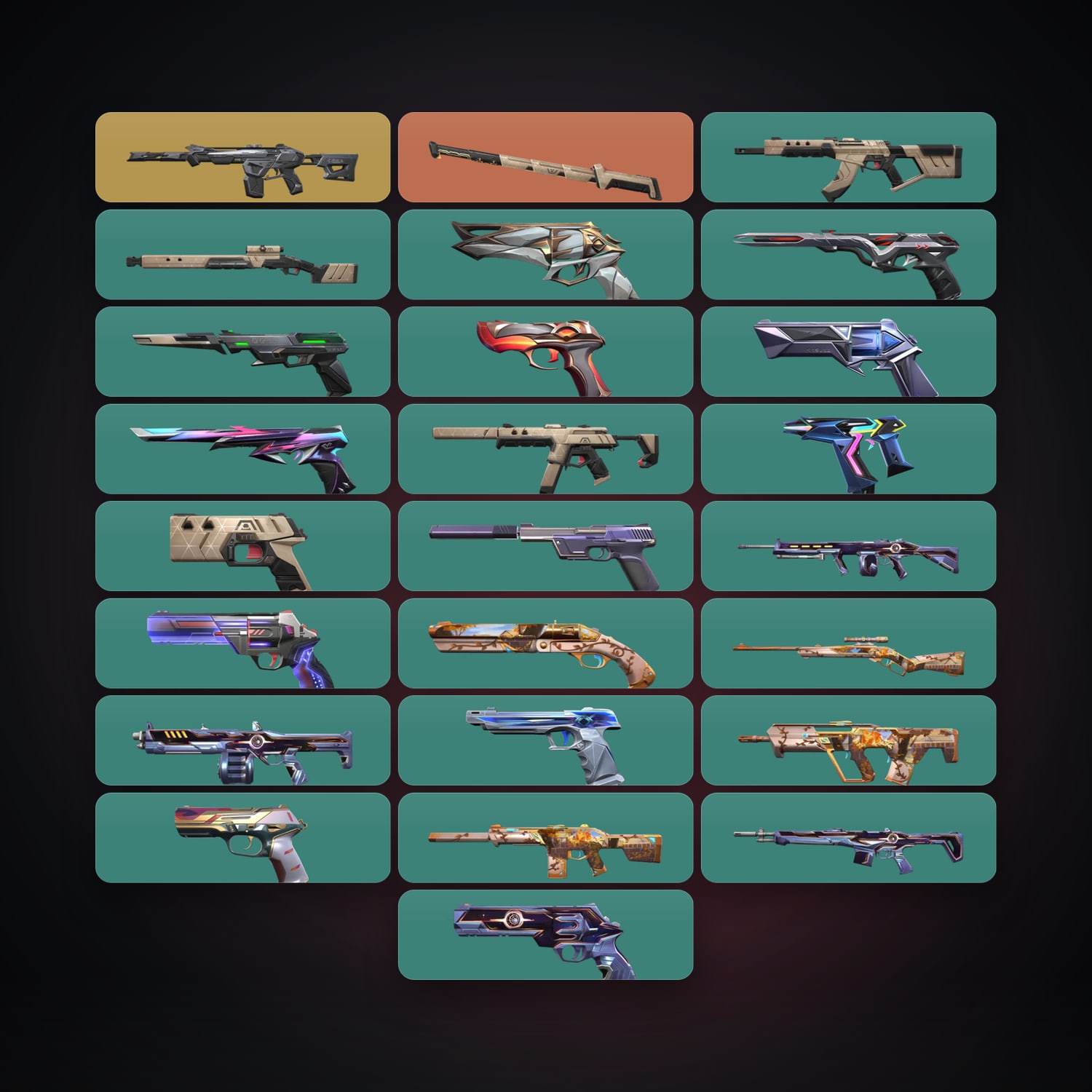 AP Plat 1 locker — 1 knives, 25 skins, lvl 258 — HabibiAccounts