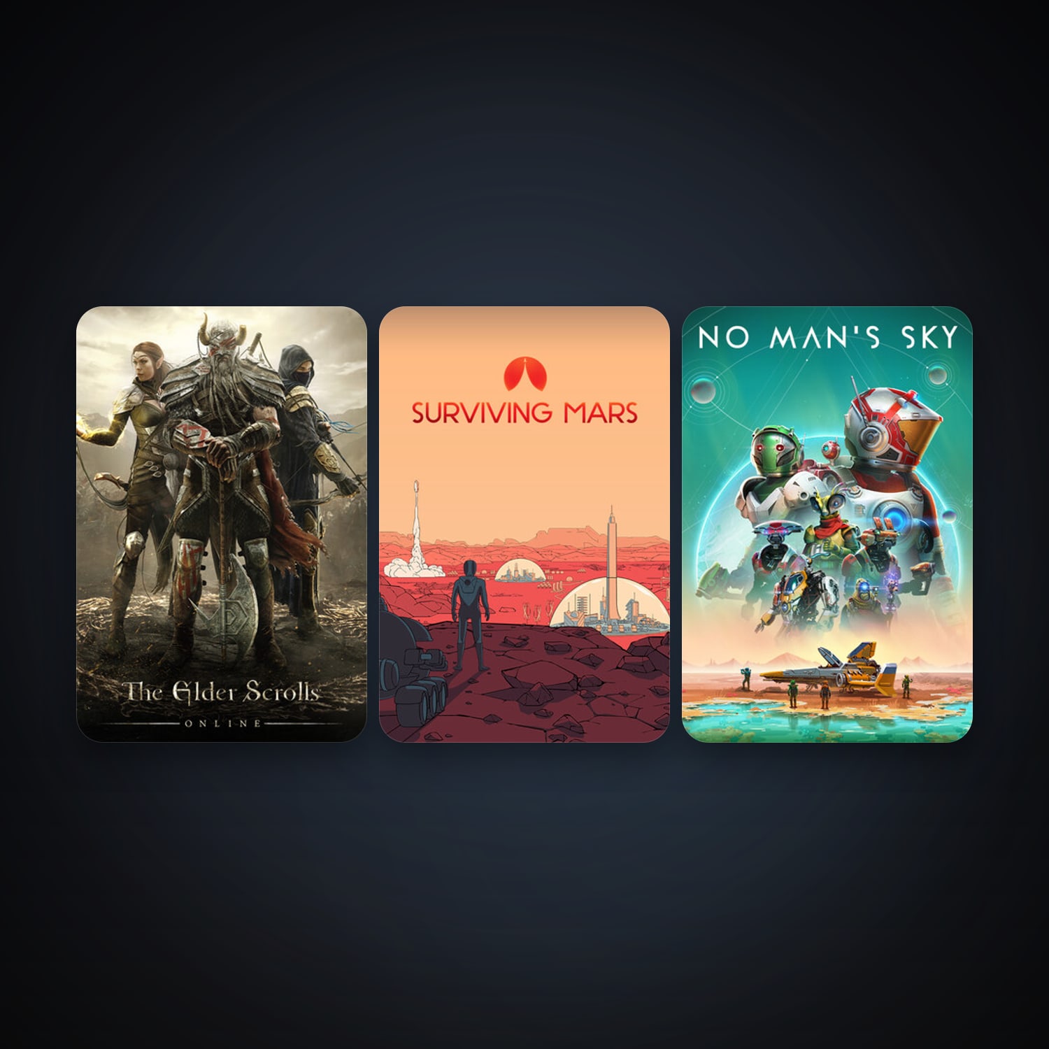 No Man's Sky + The Elder Scrolls Online, 3 games, clean — HabibiAccounts