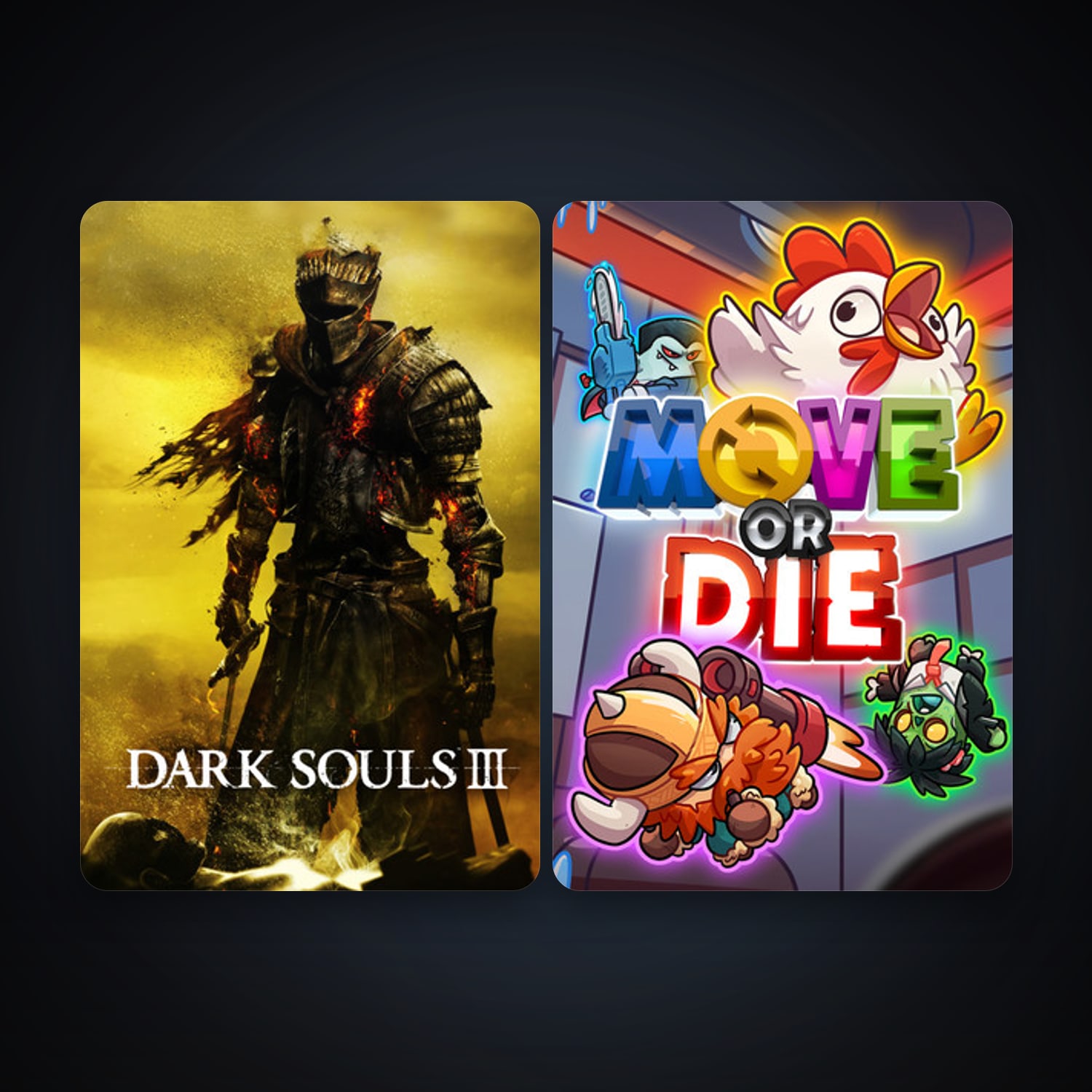 Move or Die + DARK SOULS III, 3 games, clean — HabibiAccounts