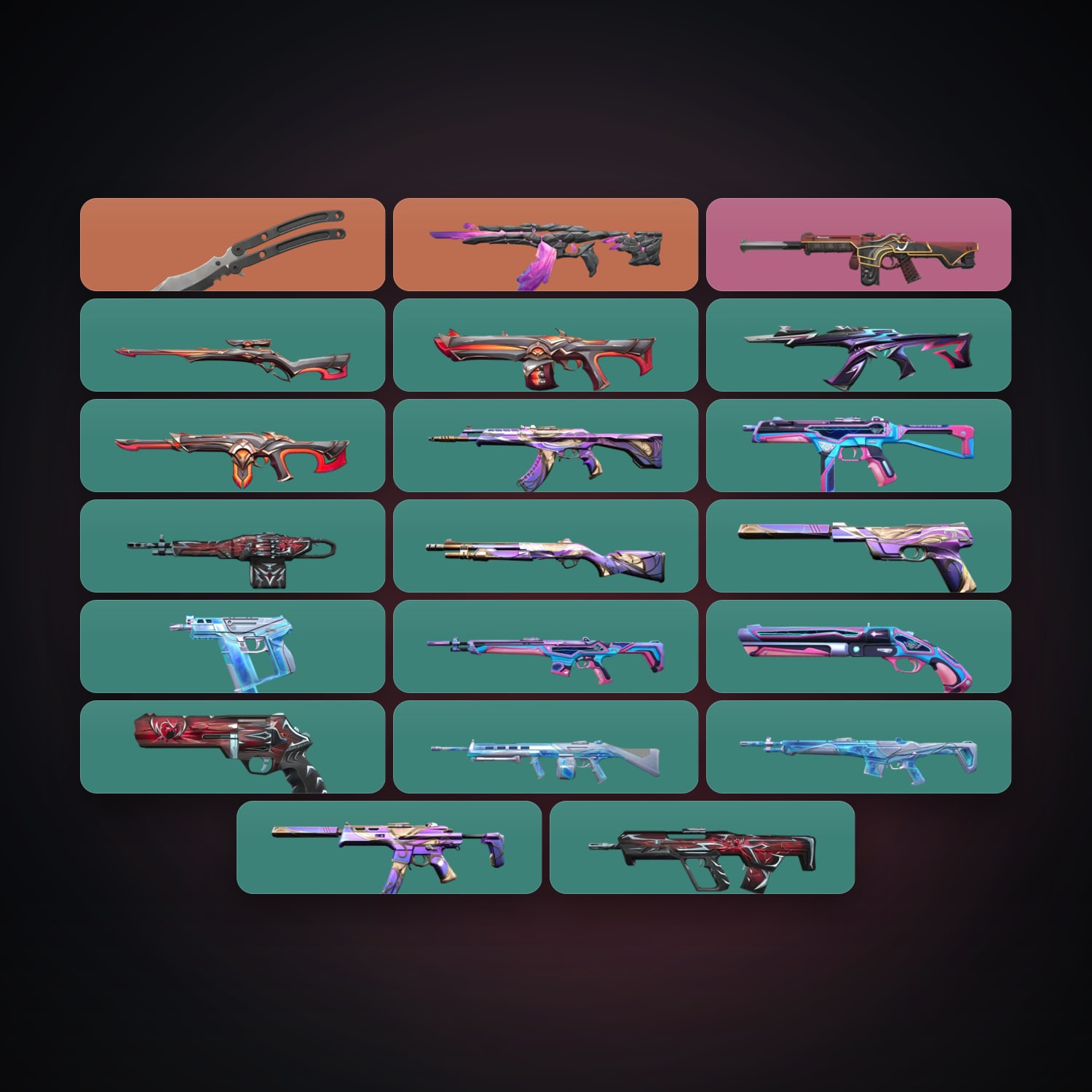 EU Bronze 1 locker — 1 knives, 21 skins, lvl 39 — HabibiAccounts