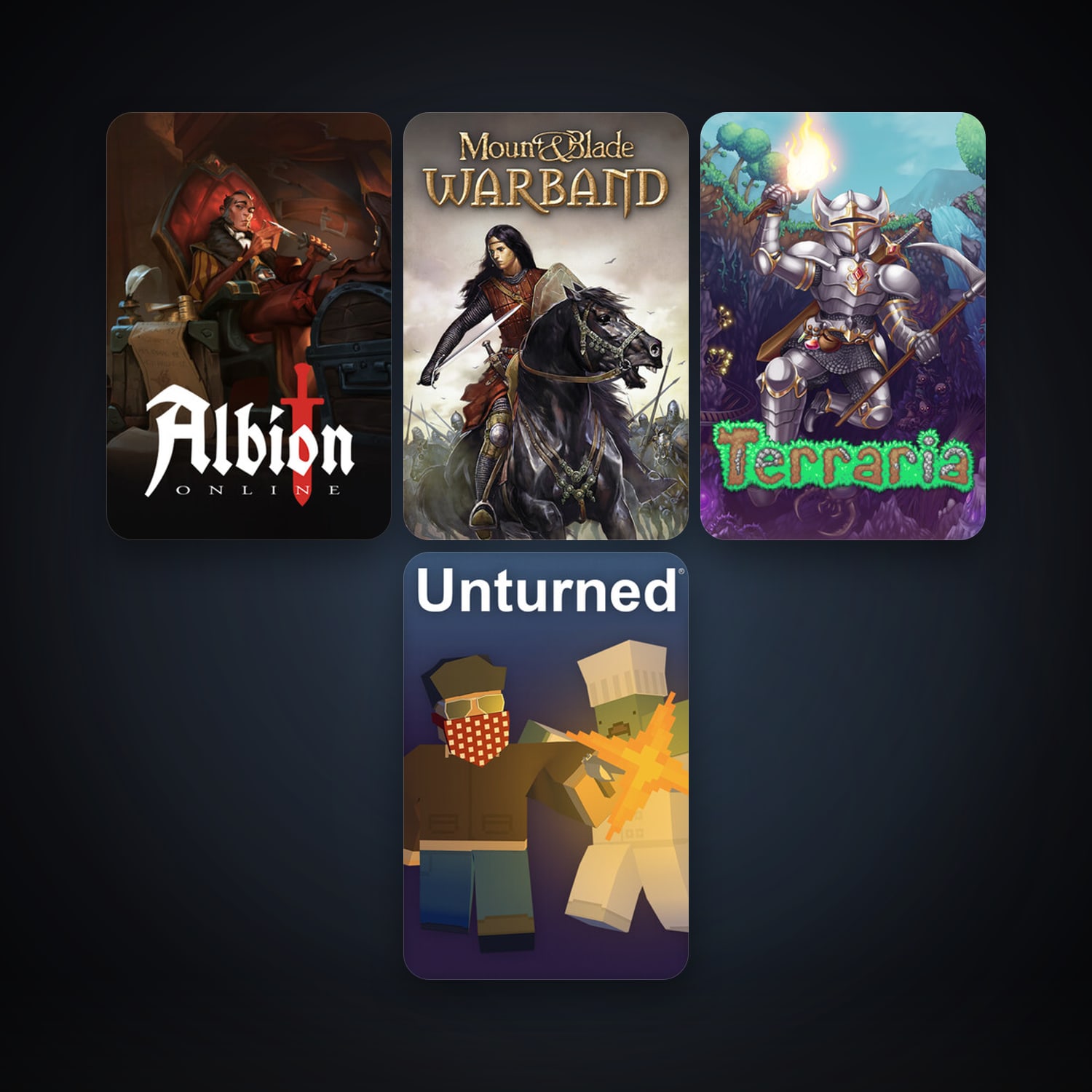 Mount & Blade: Warband + Terraria, 6 games, clean — HabibiAccounts