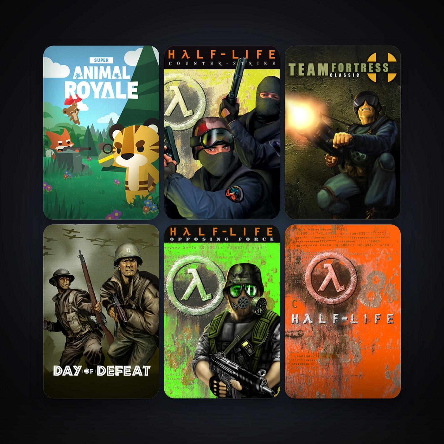 Counter-Strike + Team Fortress Classic, 9 games, clean — HabibiAccounts