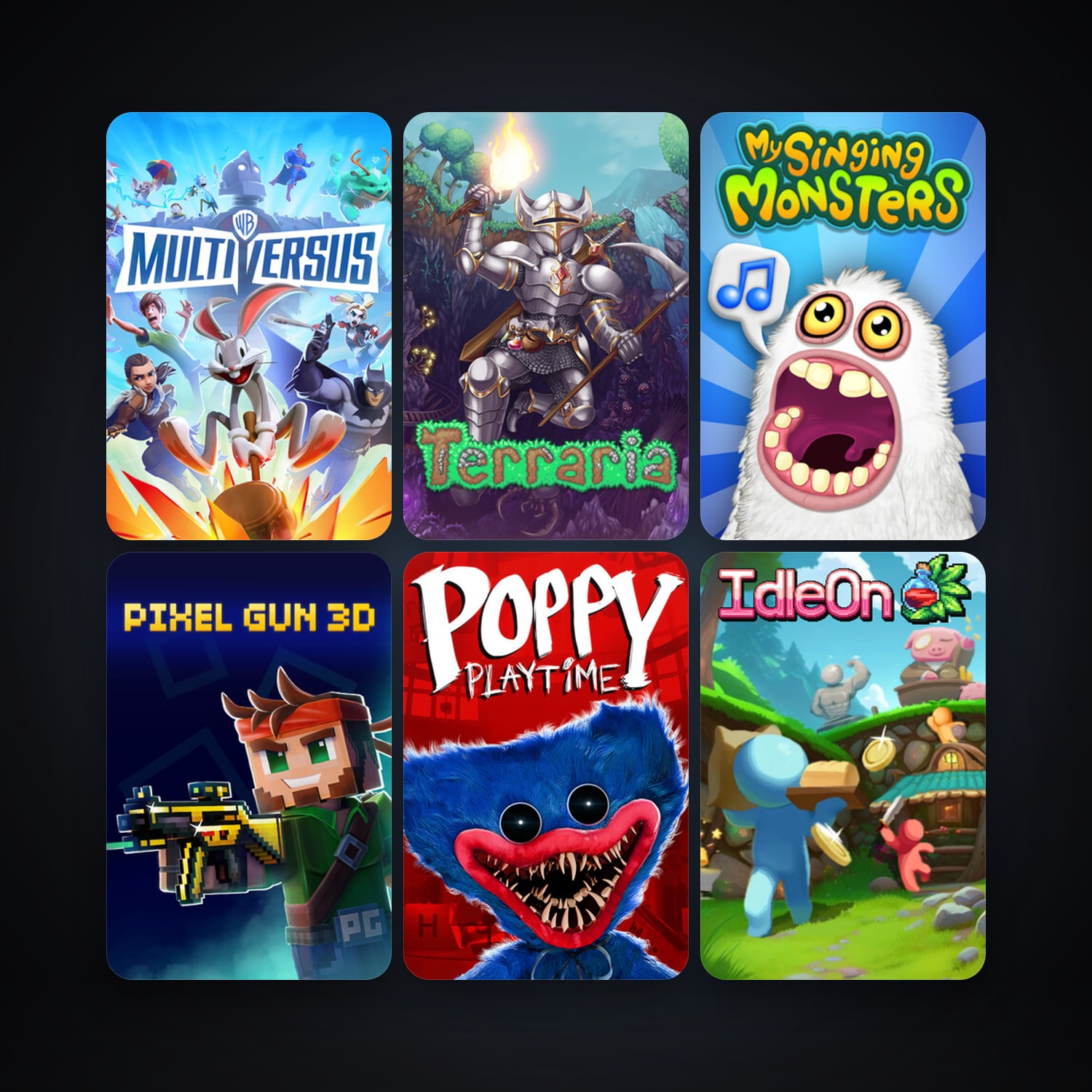 Terraria + My Singing Monsters, 8 games, clean — HabibiAccounts