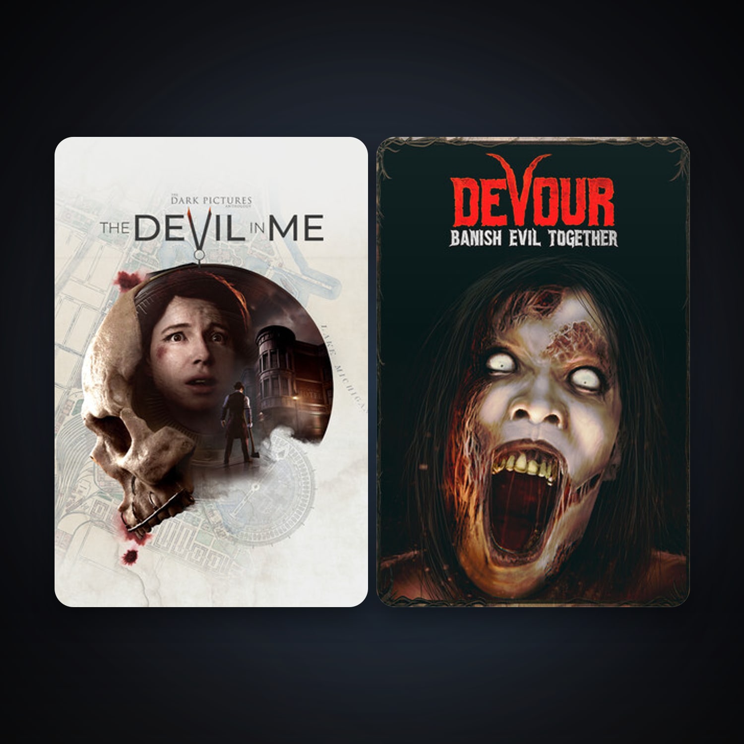 DEVOUR + The Dark Pictures Anthology: The Devil in Me, 6 games, clean — HabibiAccounts