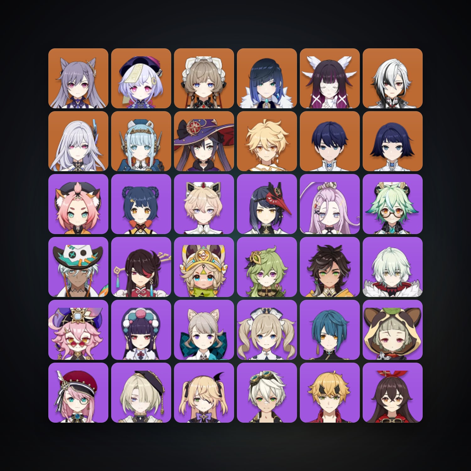Genshin Impact | AR 58 | 52 Chars | 9× 5★ — Genshin / miHoYo Account — HabibiAccounts